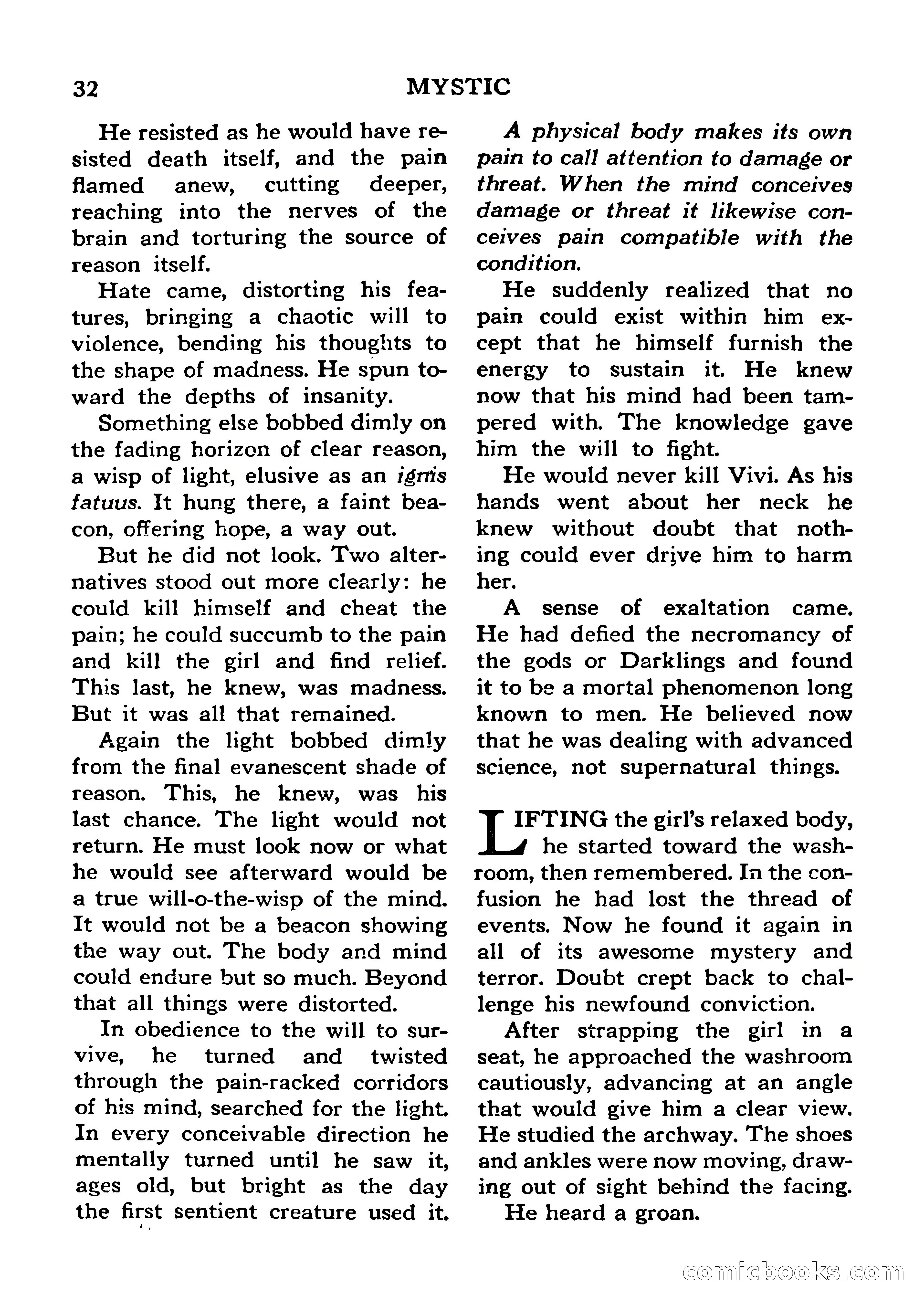 Mystic Magazine, January 1954 — page 32 of 133