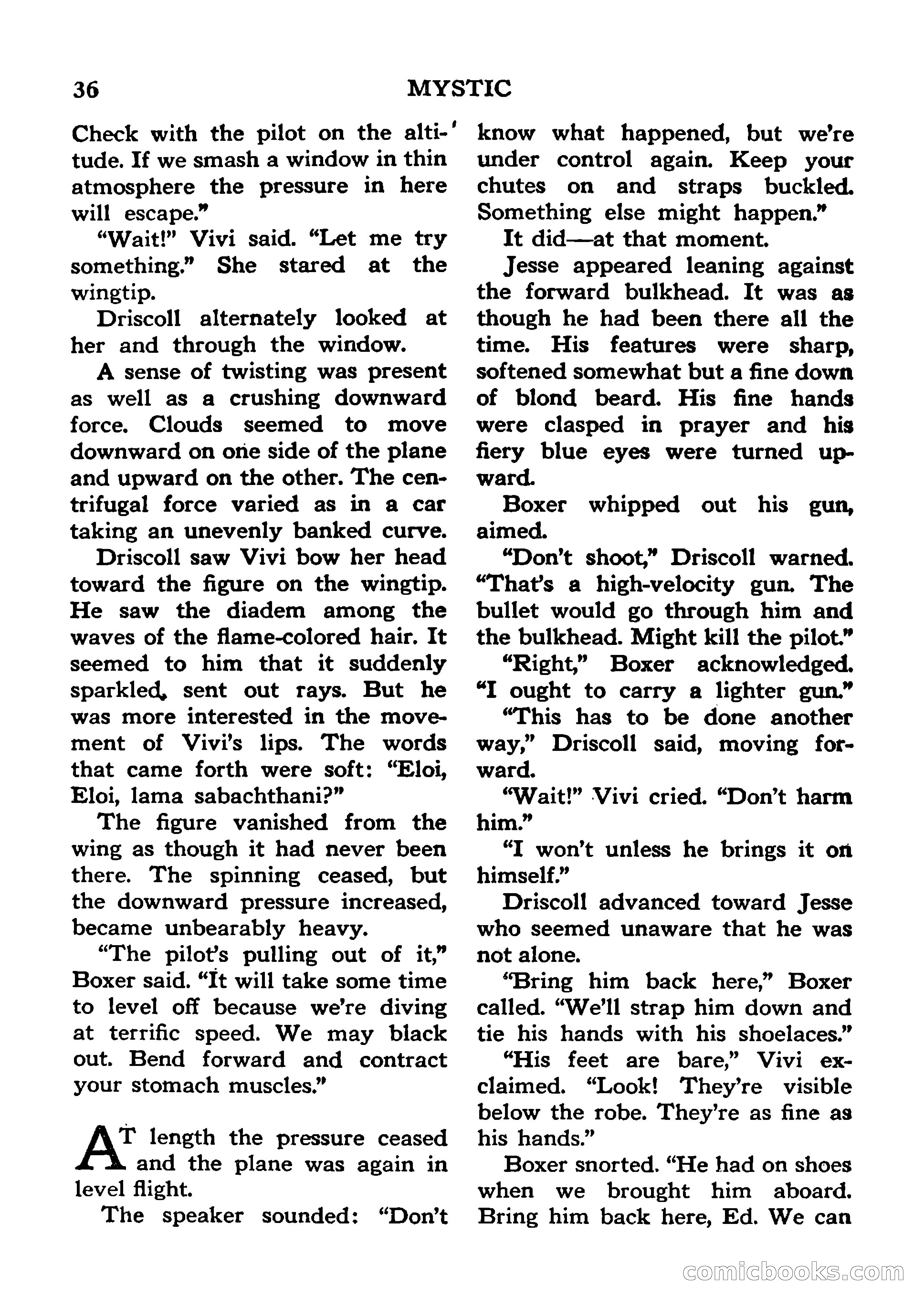 Mystic Magazine, January 1954 — page 36 of 133