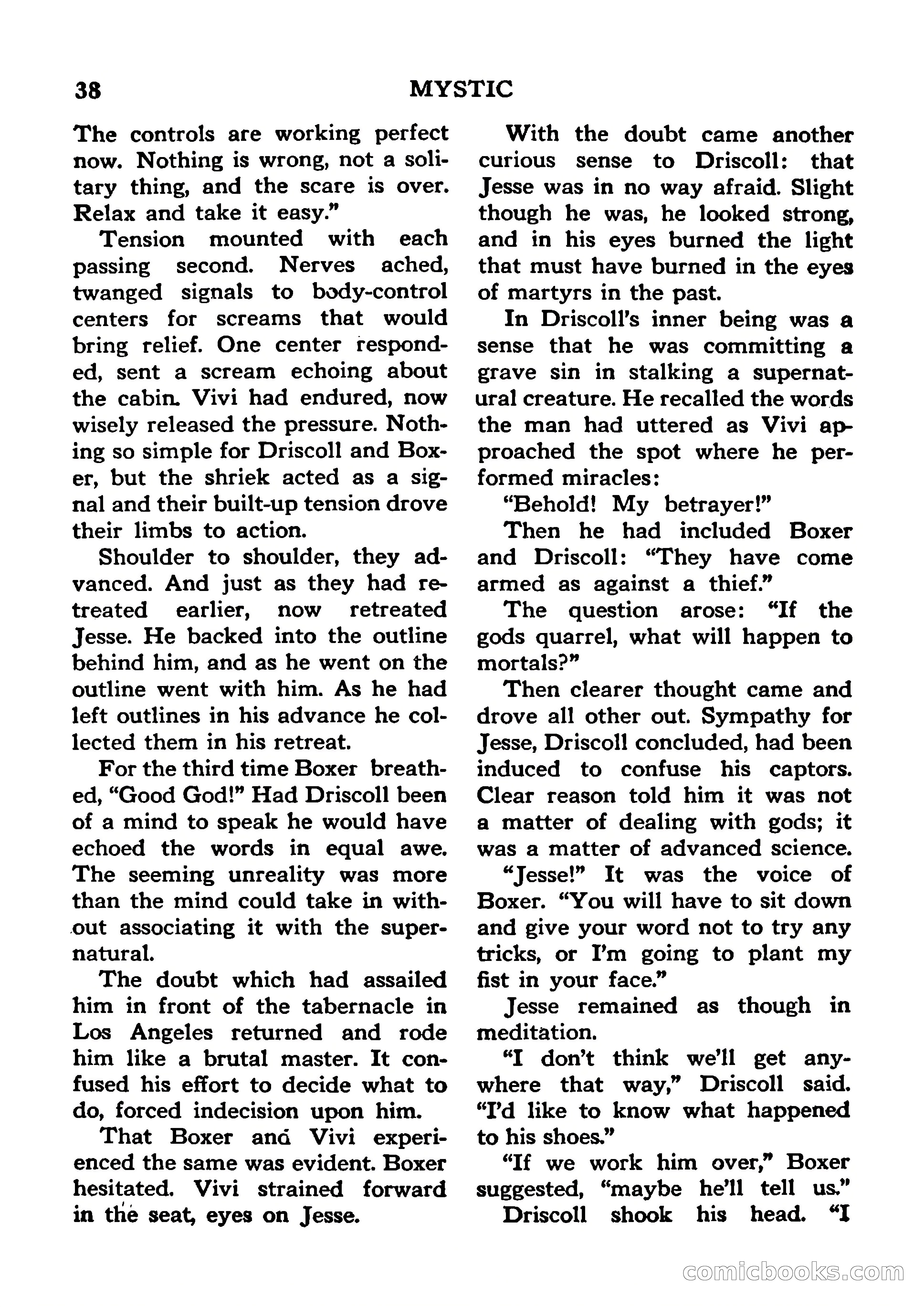 Mystic Magazine, January 1954 — page 38 of 133