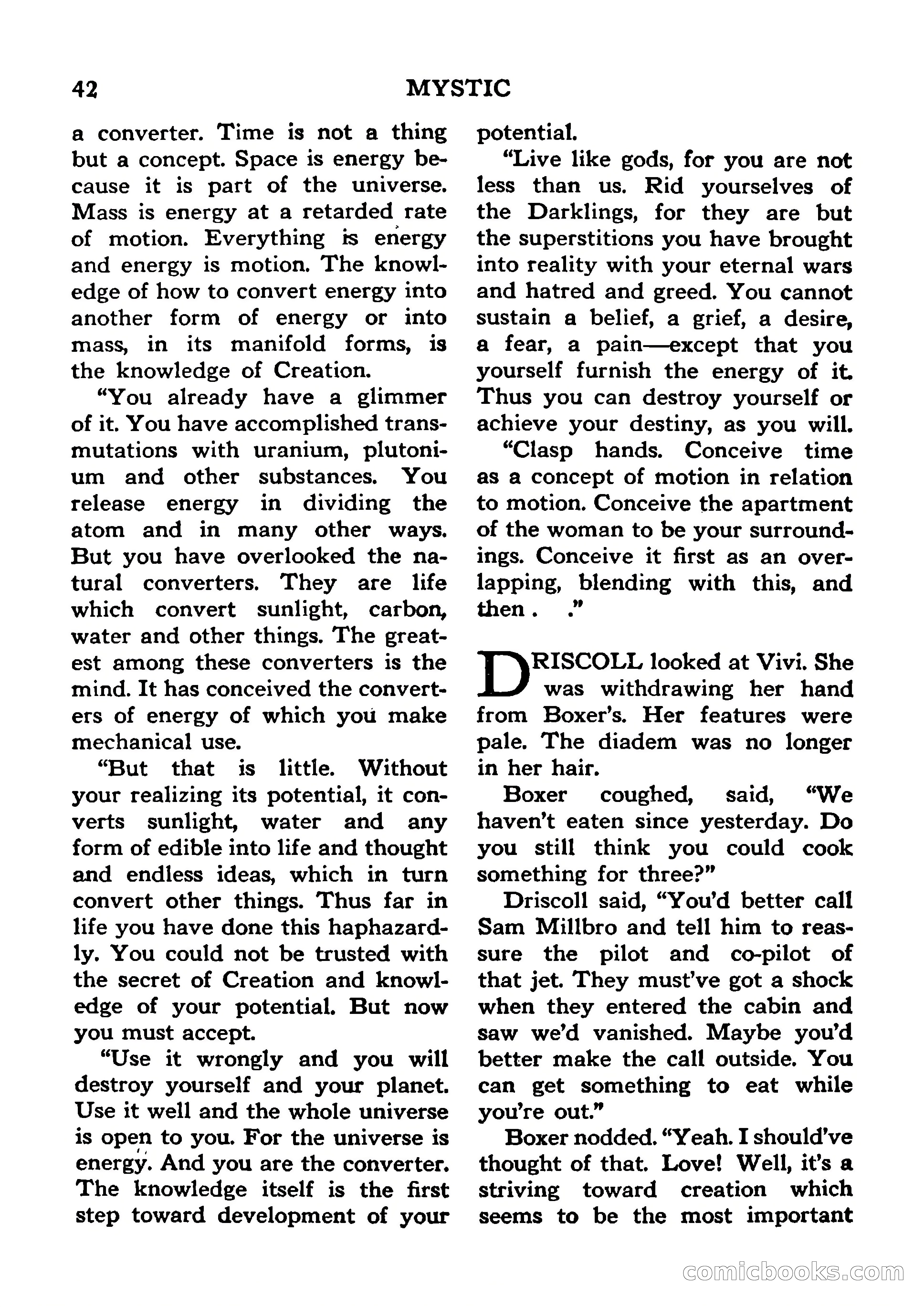 Mystic Magazine, January 1954 — page 42 of 133
