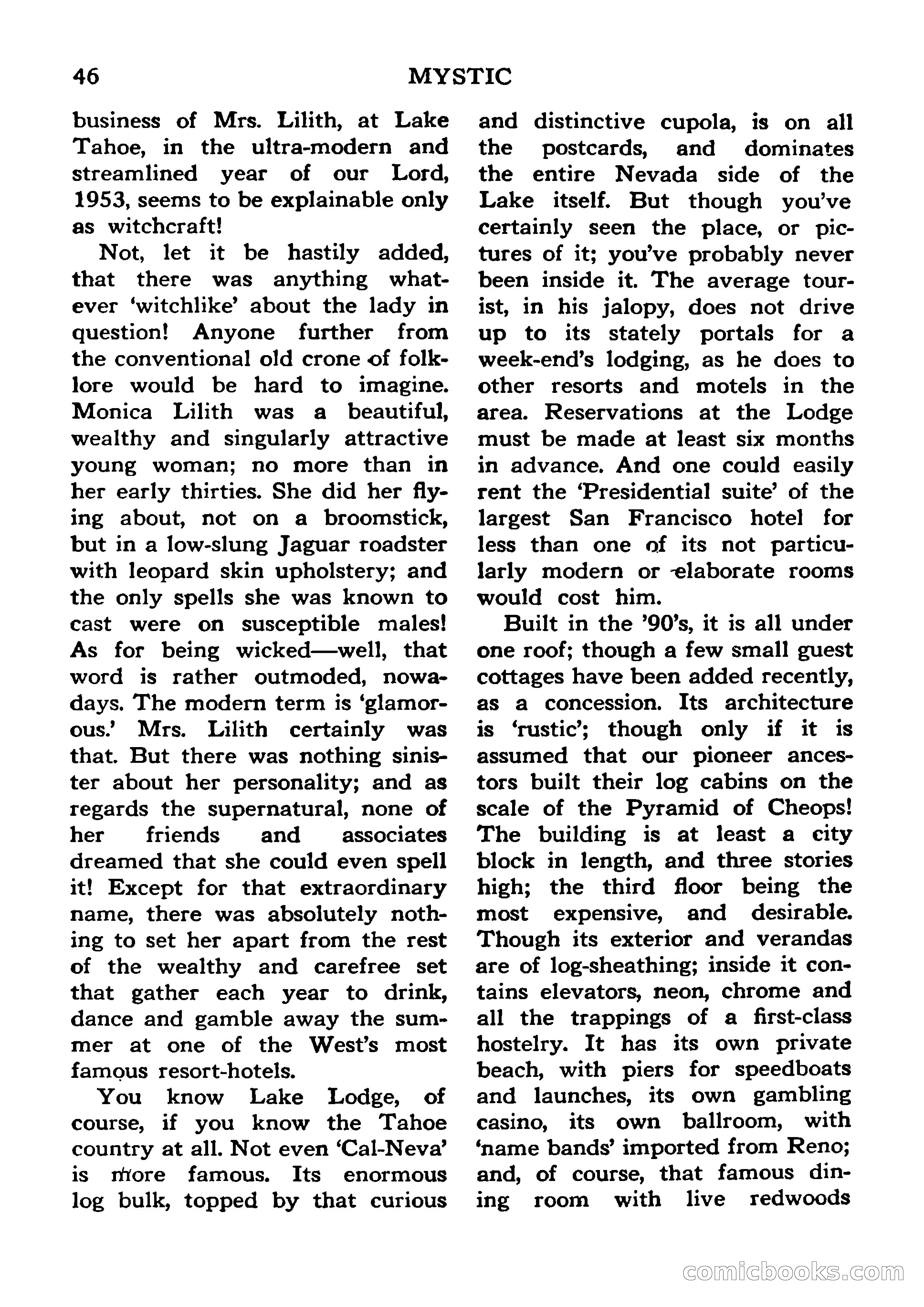 Mystic Magazine, January 1954 — page 46 of 133