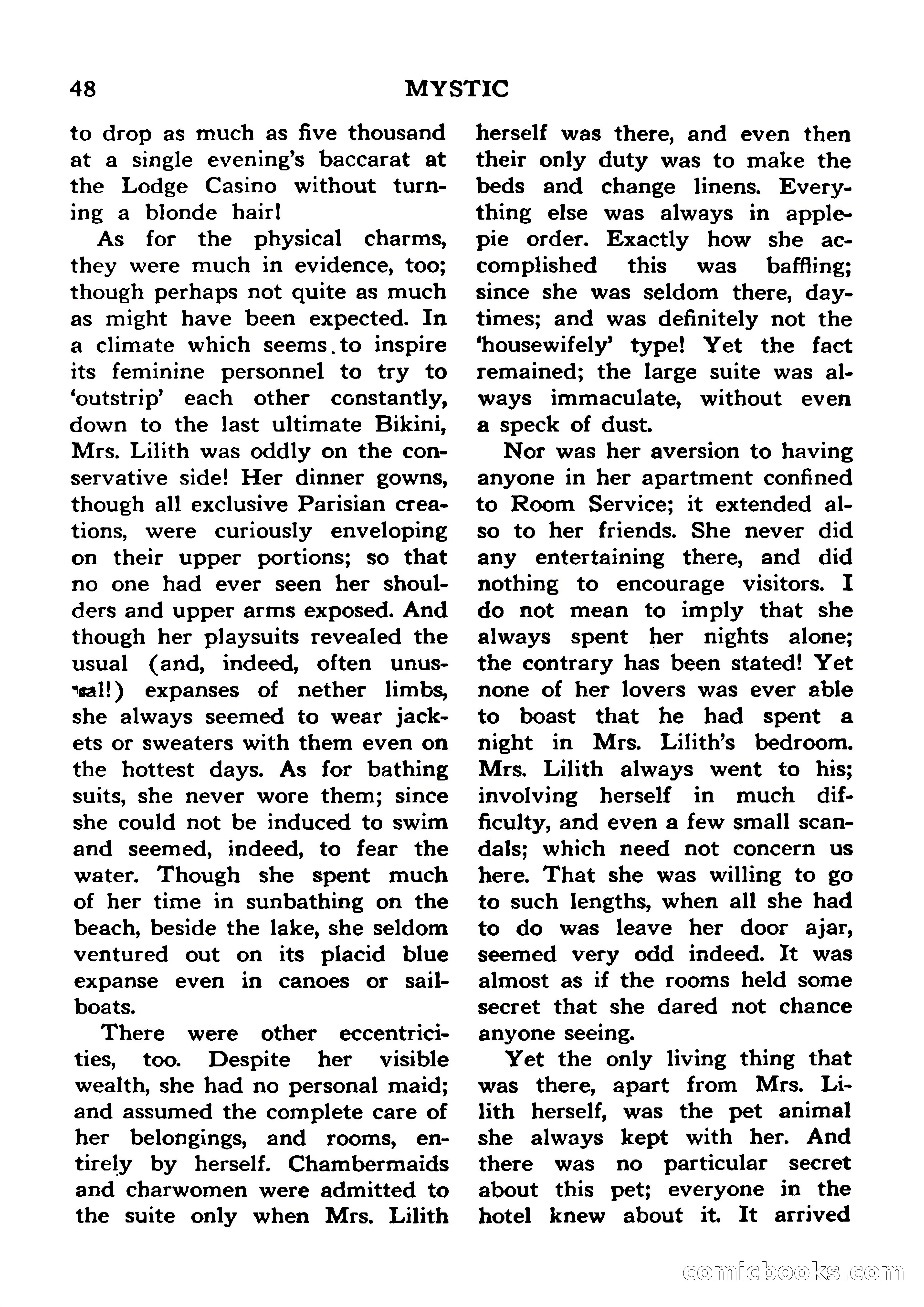 Mystic Magazine, January 1954 — page 48 of 133