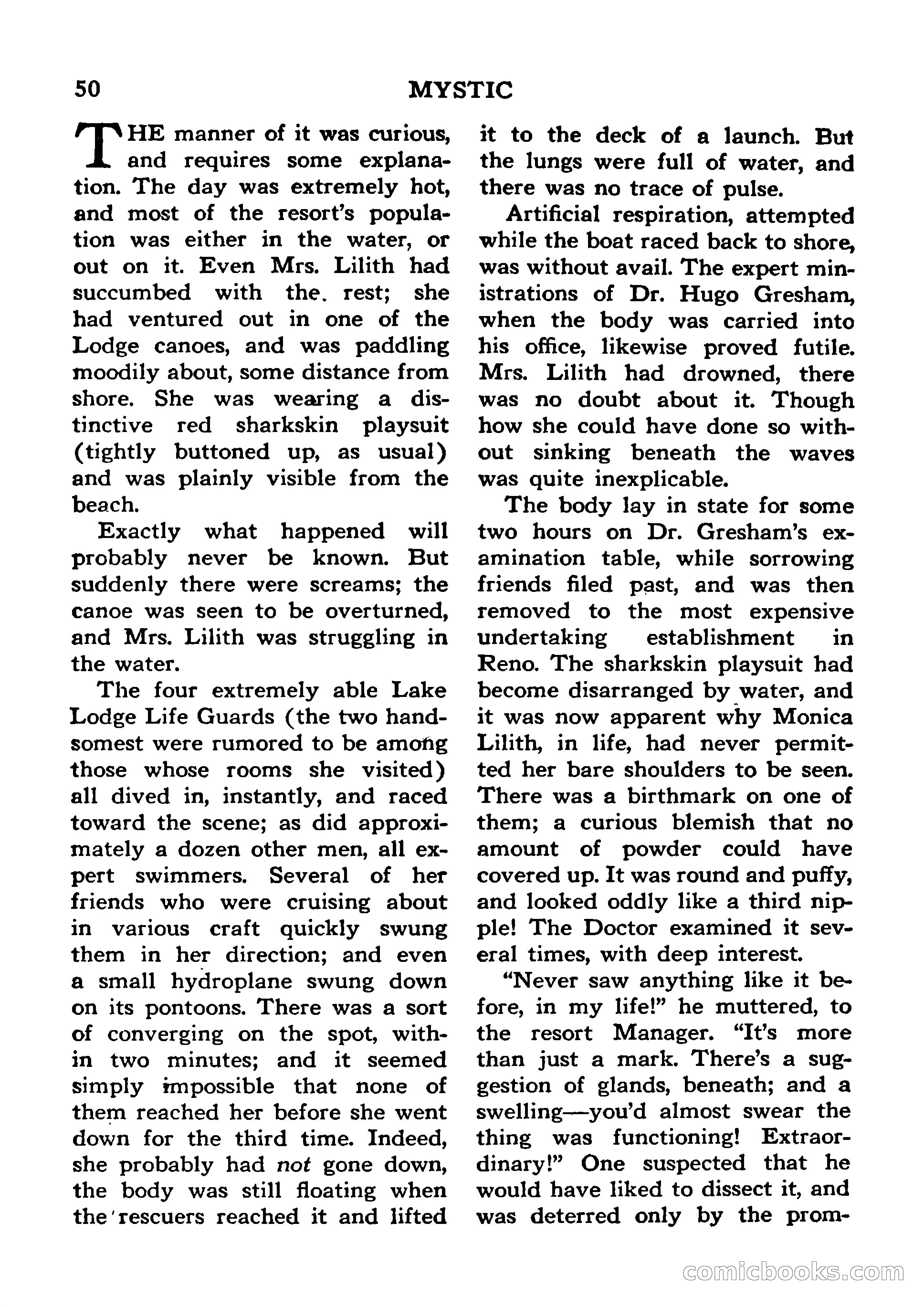 Mystic Magazine, January 1954 — page 50 of 133