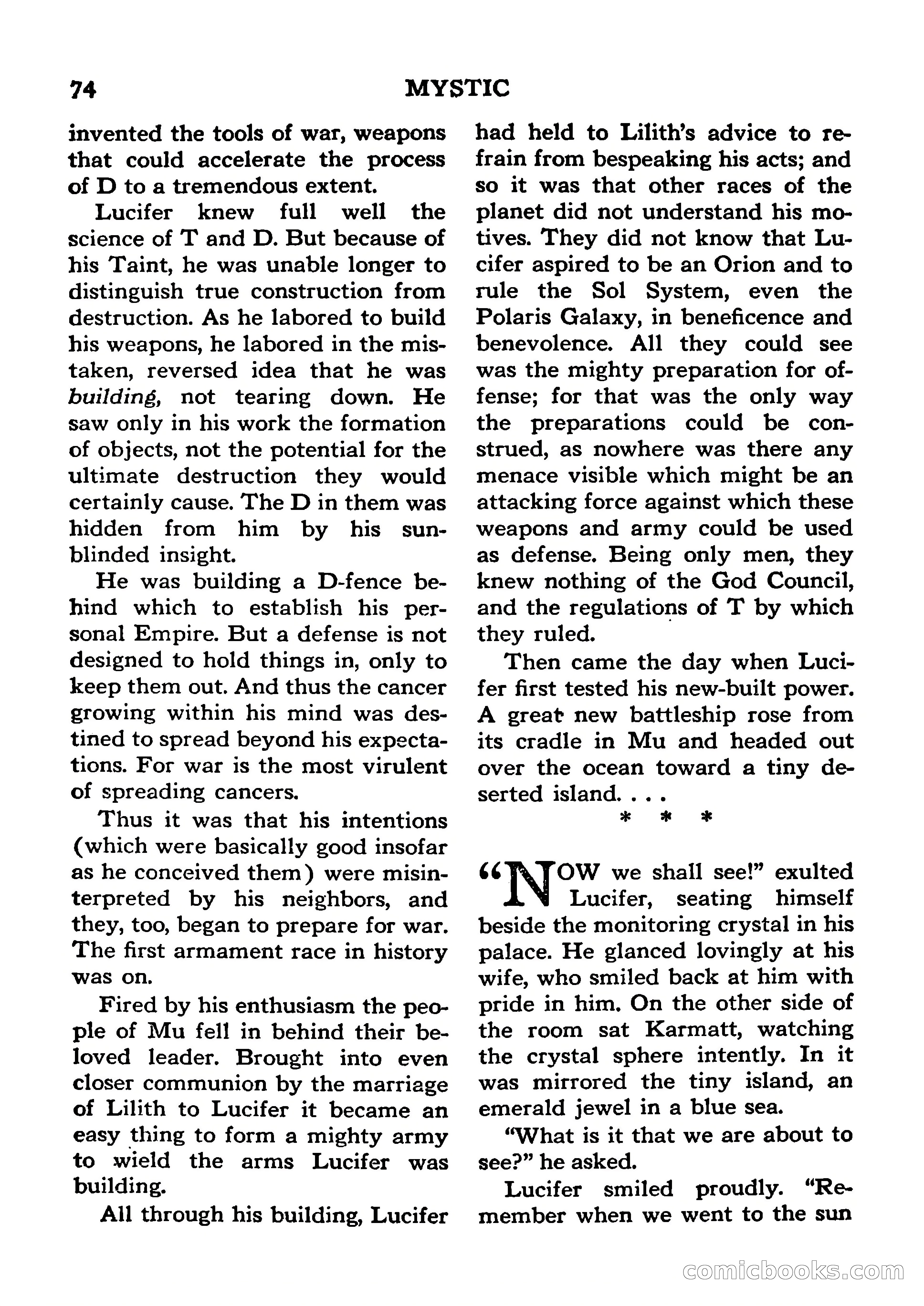 Mystic Magazine, January 1954 — page 74 of 133