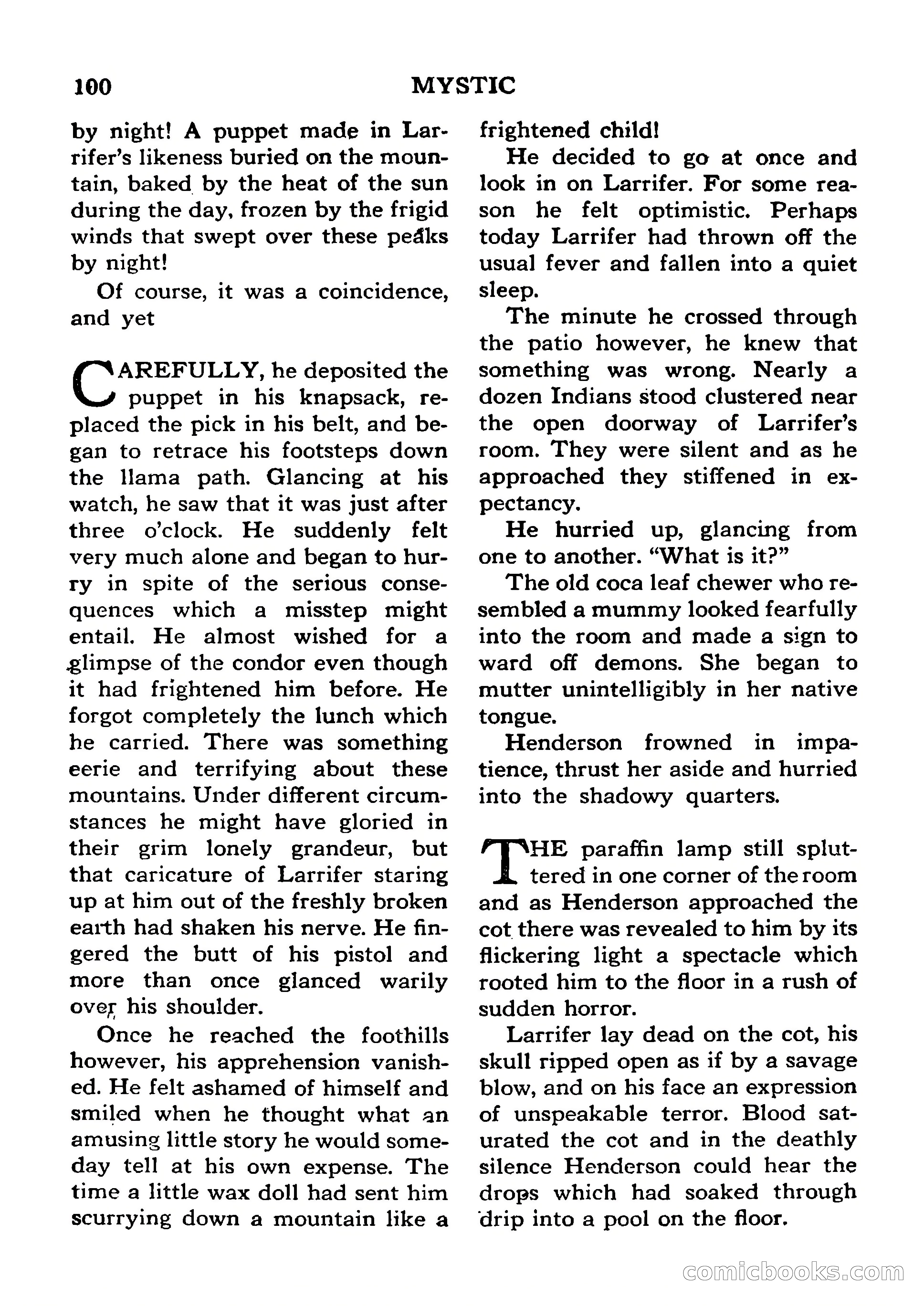 Mystic Magazine, January 1954 — page 100 of 133