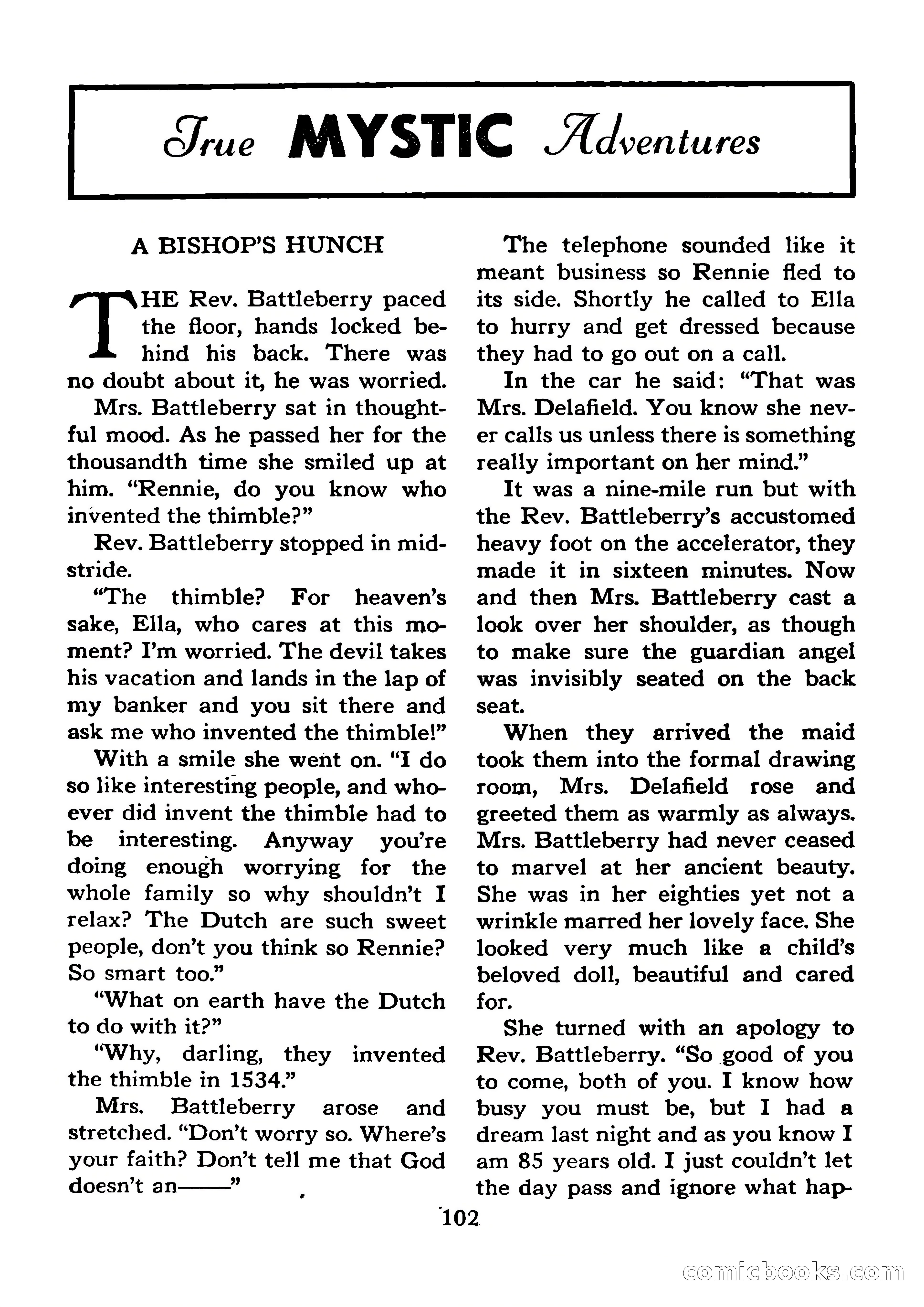 Mystic Magazine, January 1954 — page 102 of 133