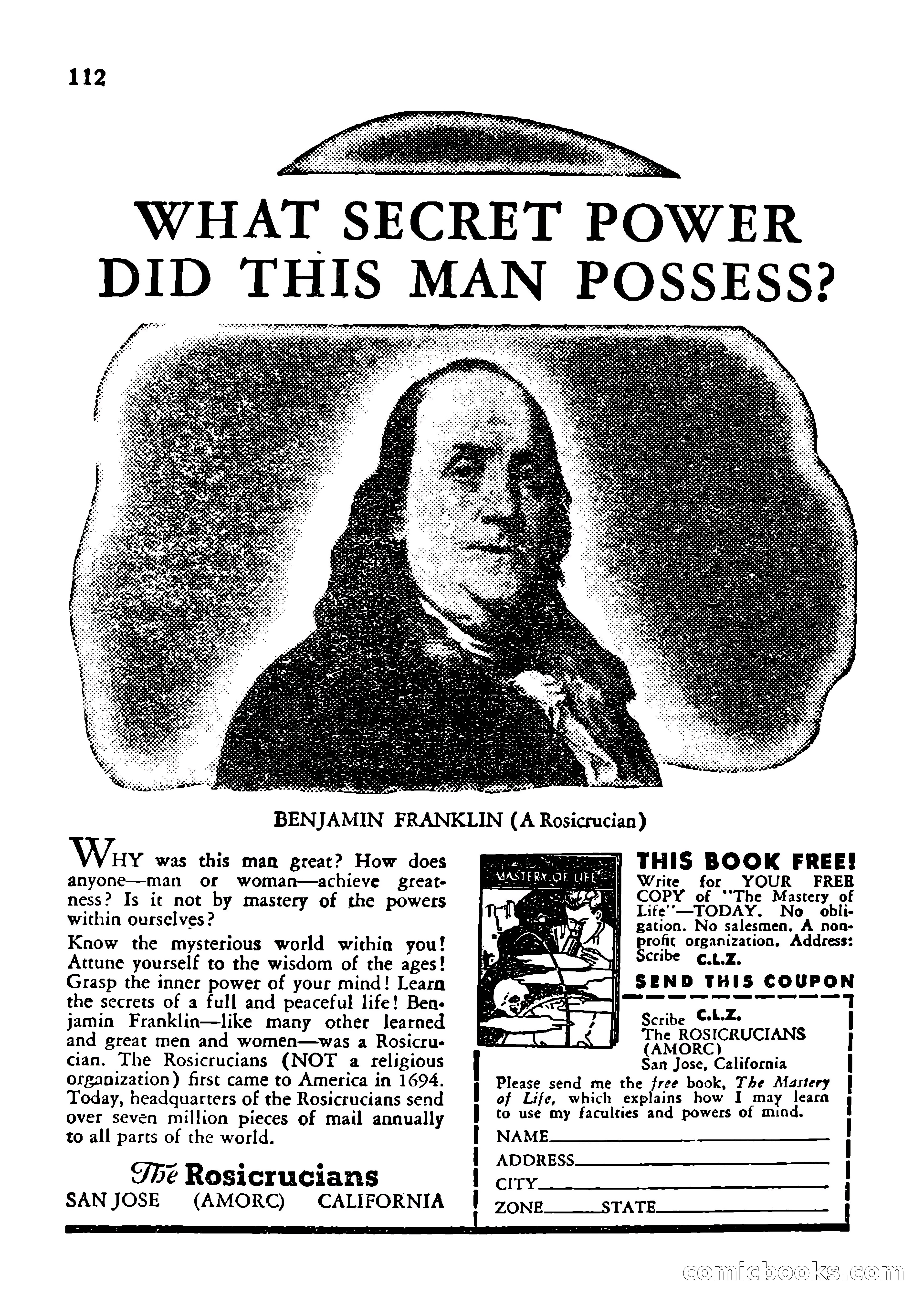 Mystic Magazine, January 1954 — page 112 of 133