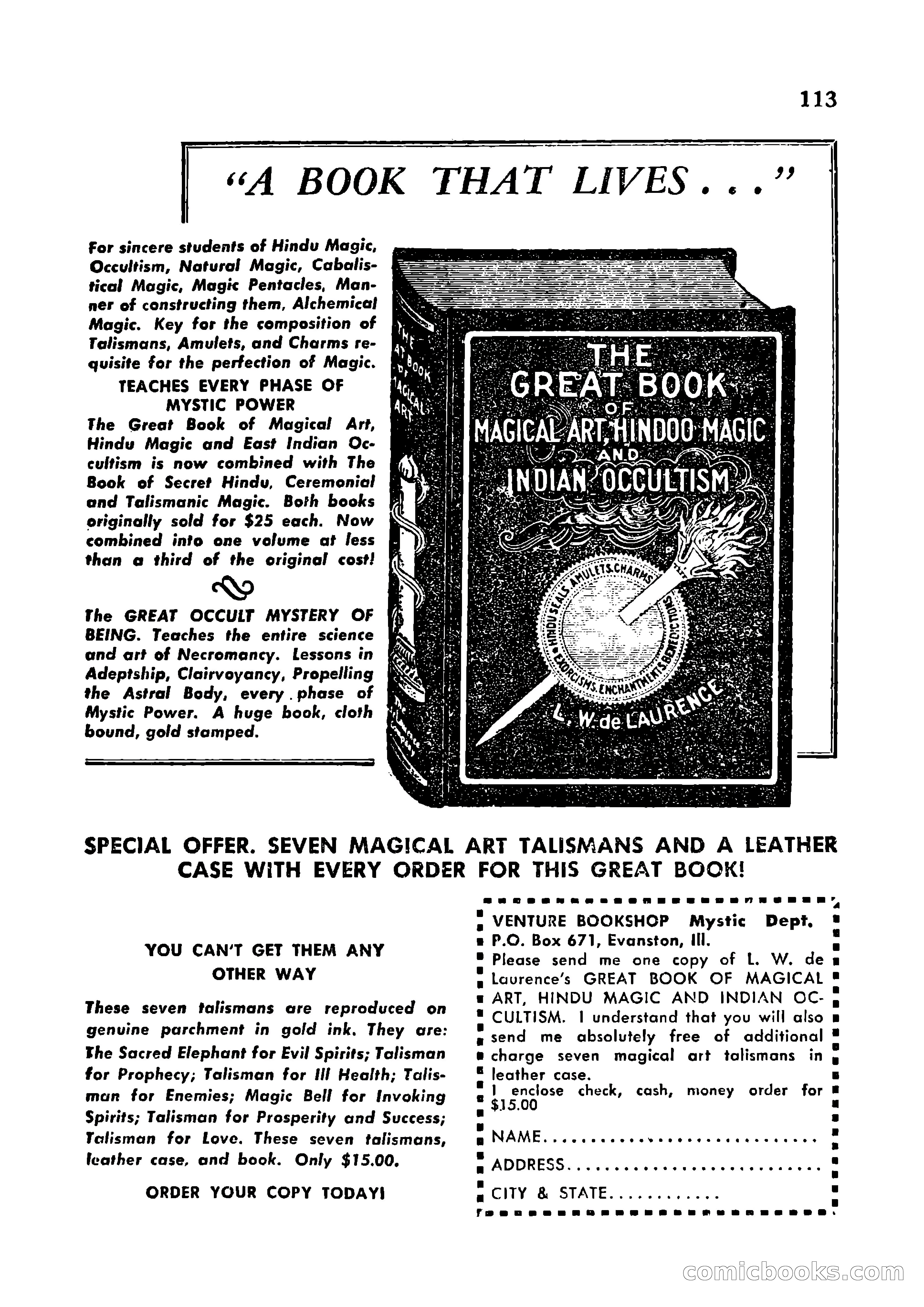 Mystic Magazine, January 1954 — page 113 of 133