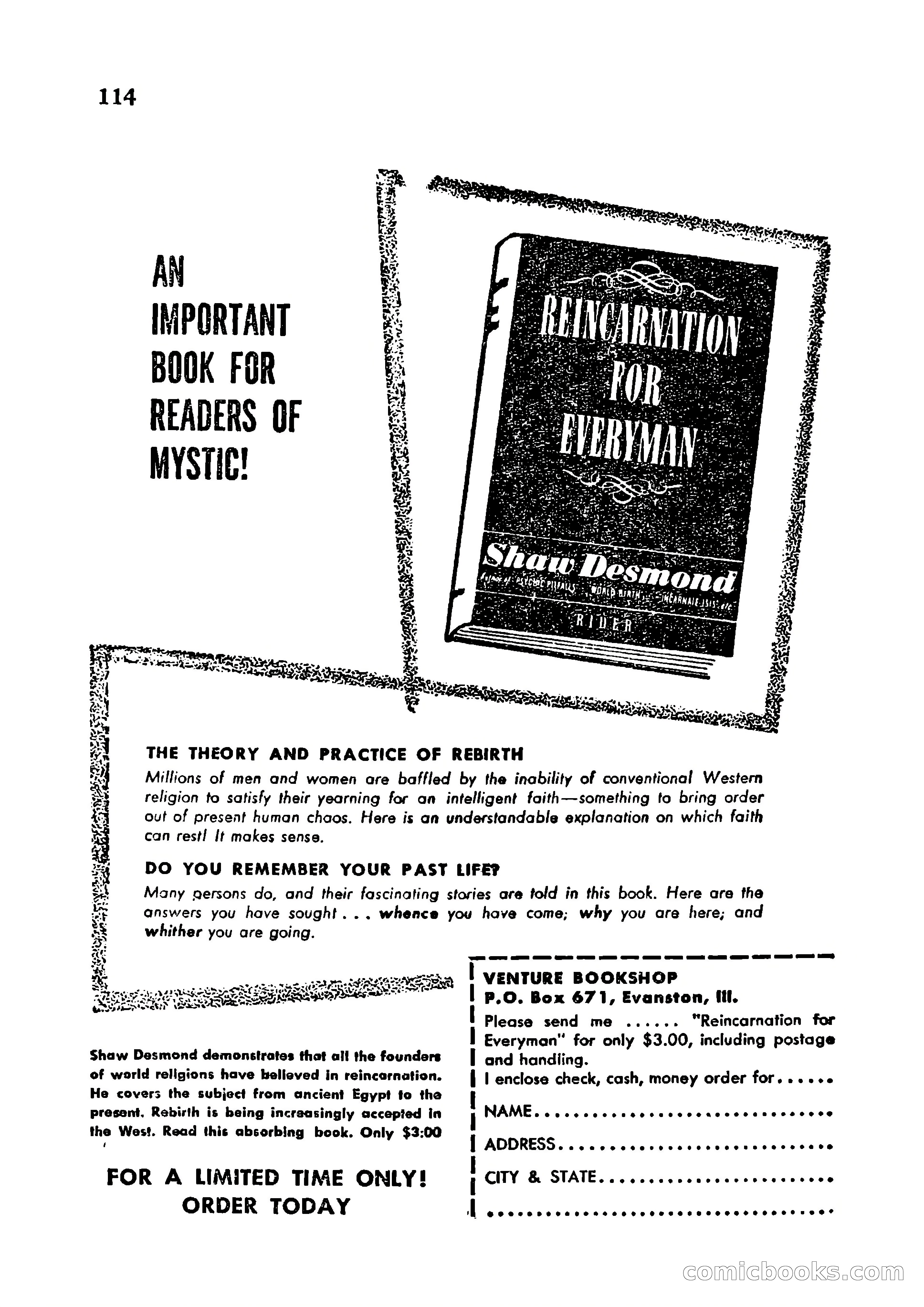 Mystic Magazine, January 1954 — page 114 of 133
