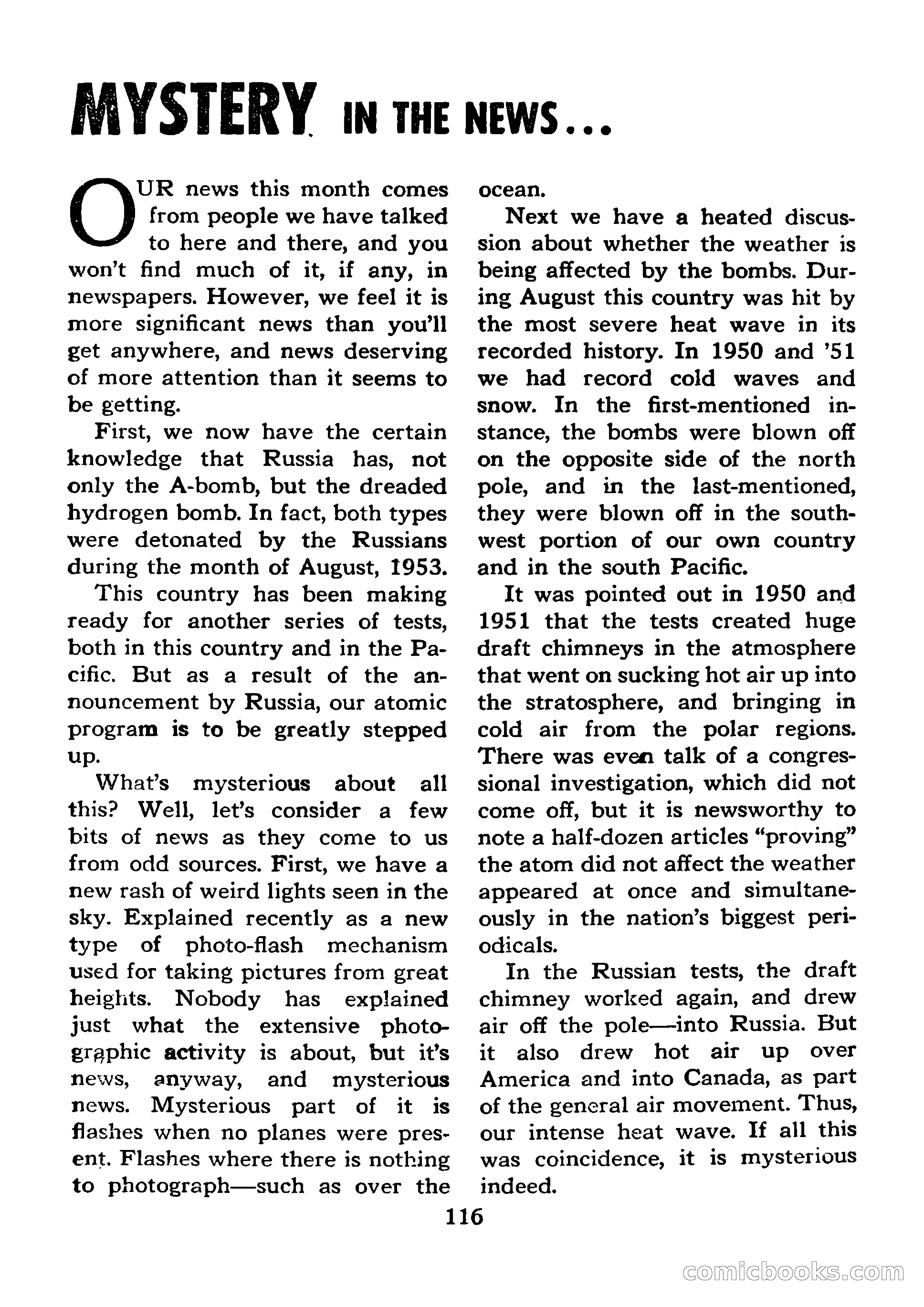 Mystic Magazine, January 1954 — page 116 of 133
