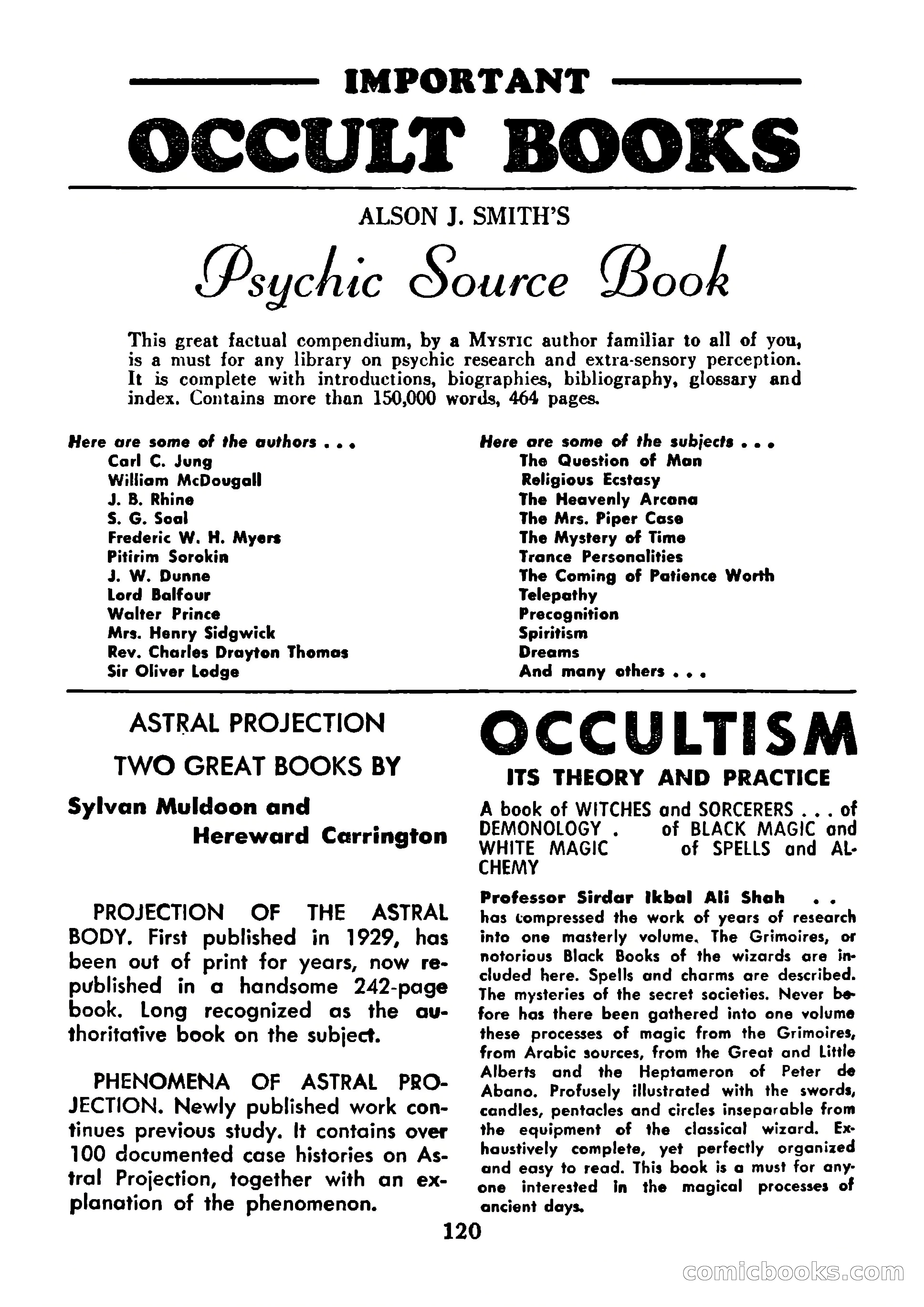 Mystic Magazine, January 1954 — page 120 of 133