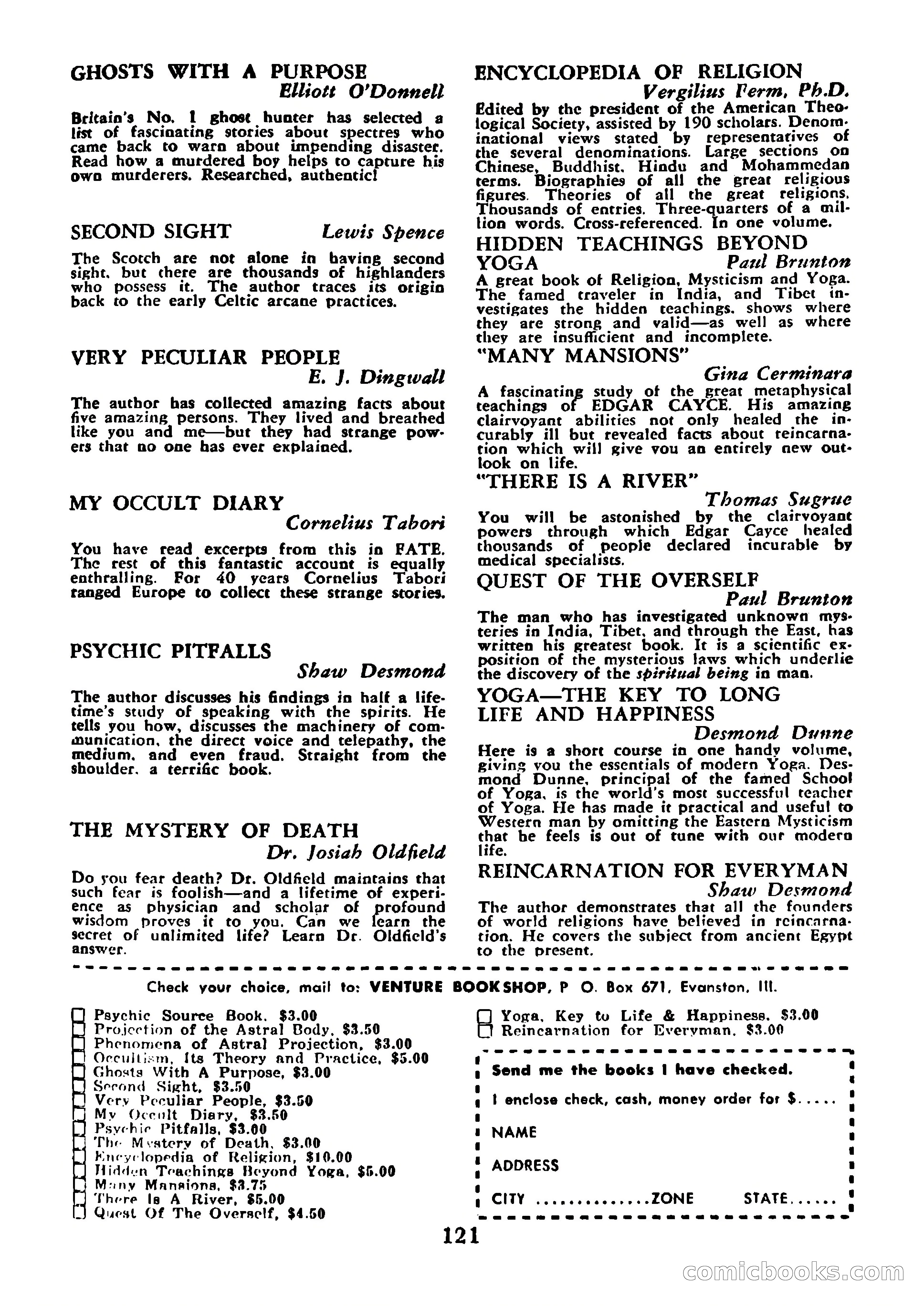 Mystic Magazine, January 1954 — page 121 of 133