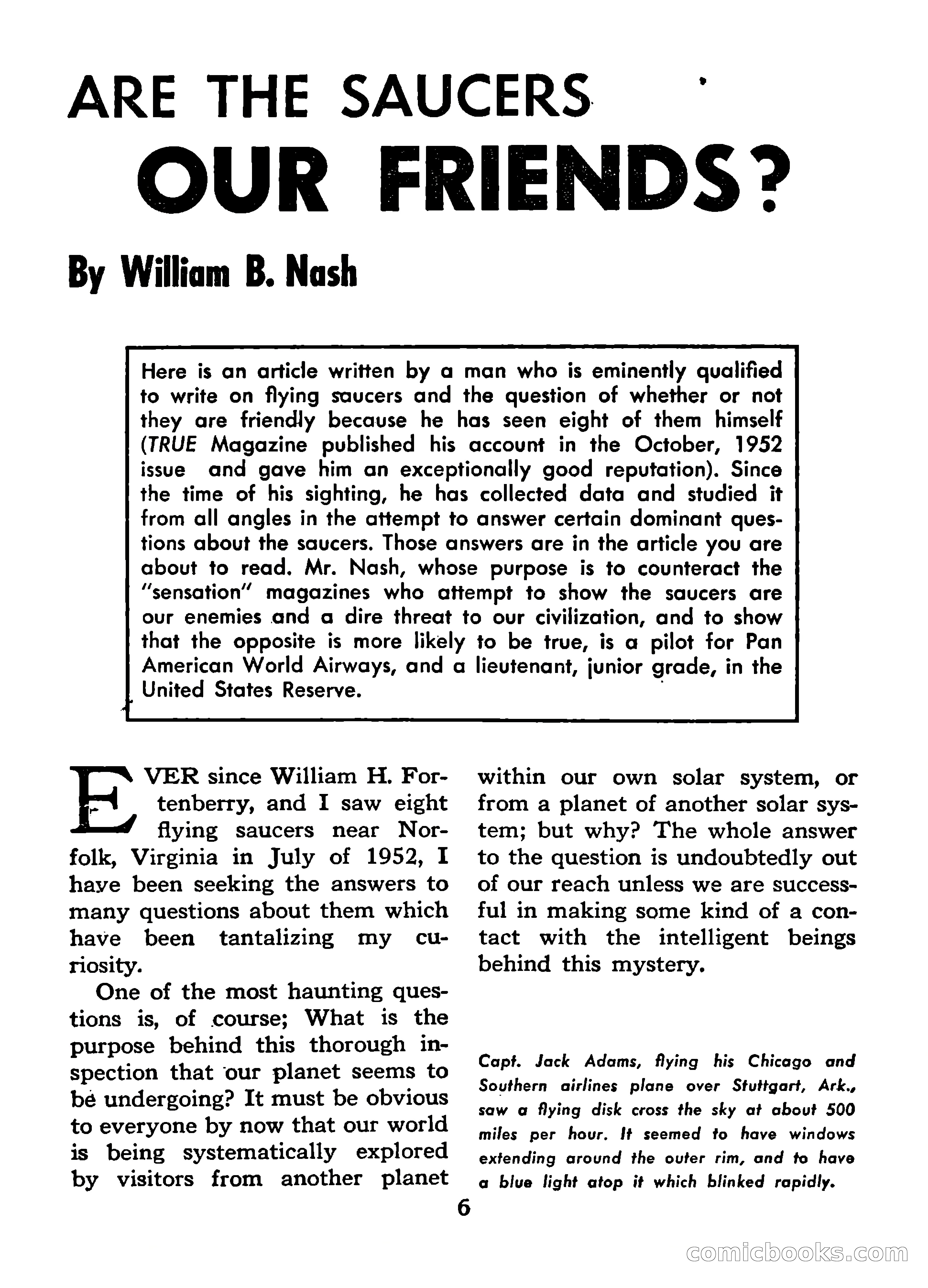 Mystic Magazine, March 1954 — page 6 of 133