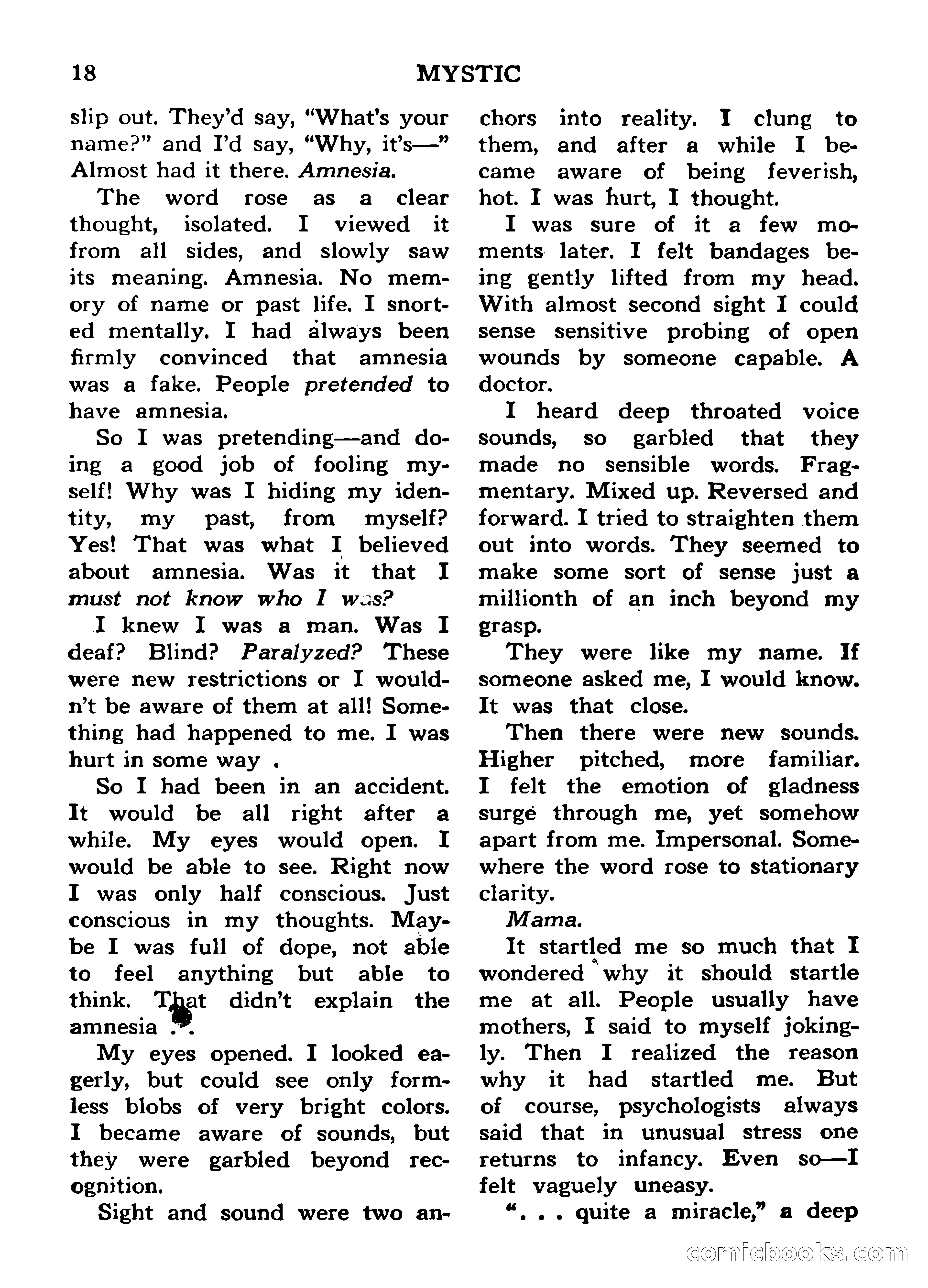 Mystic Magazine, March 1954 — page 18 of 133