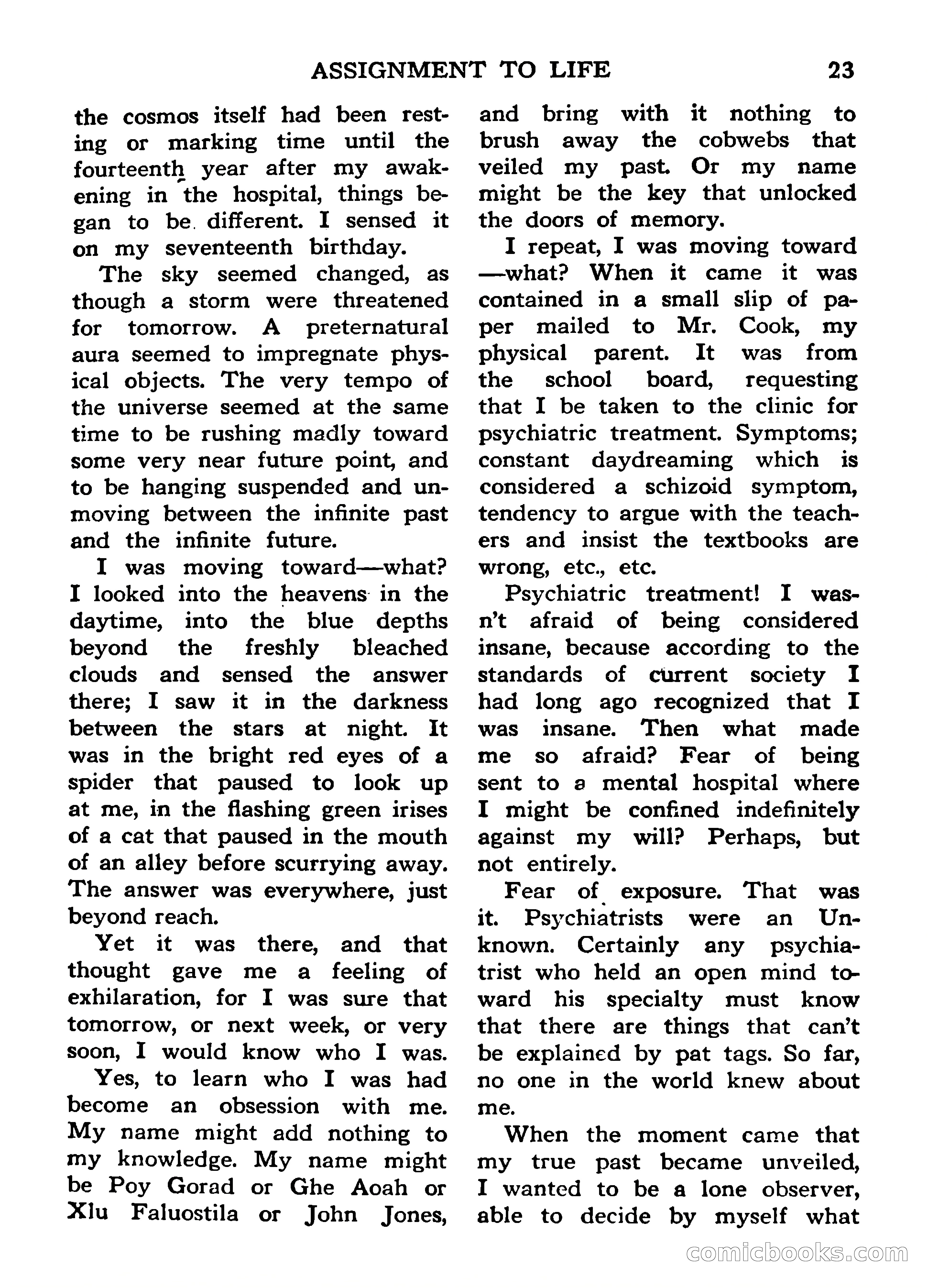 Mystic Magazine, March 1954 — page 23 of 133