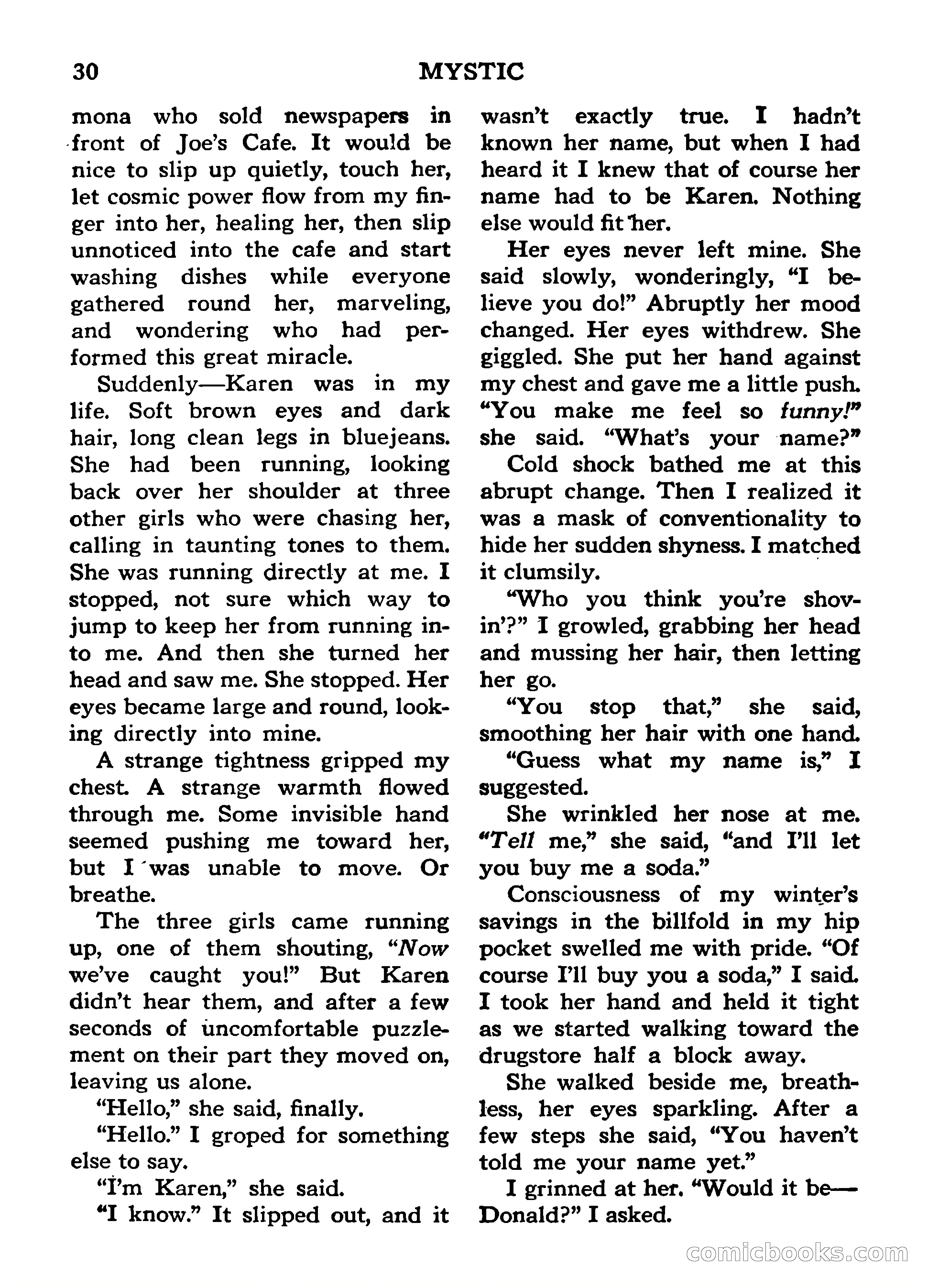 Mystic Magazine, March 1954 — page 30 of 133