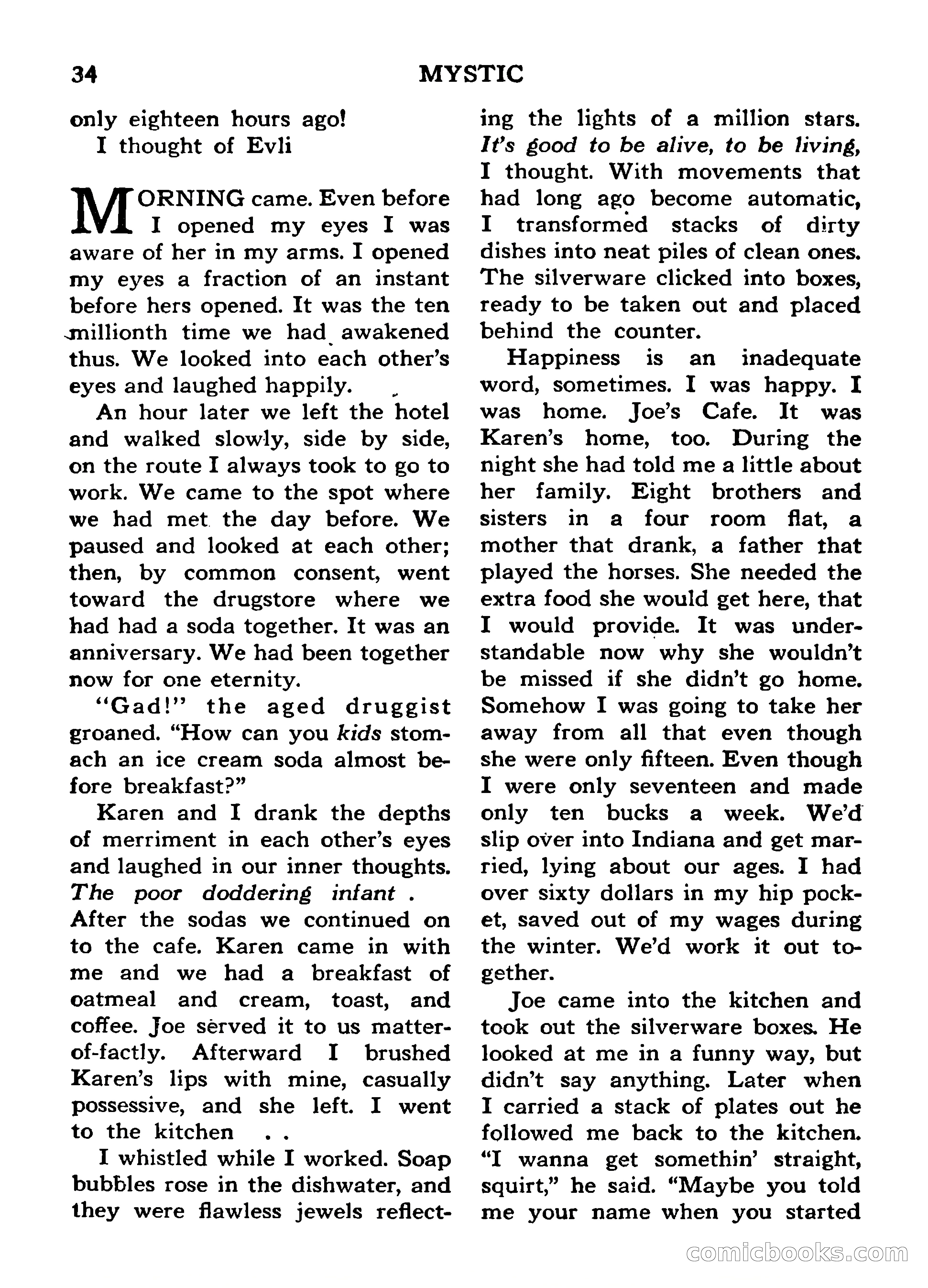 Mystic Magazine, March 1954 — page 34 of 133