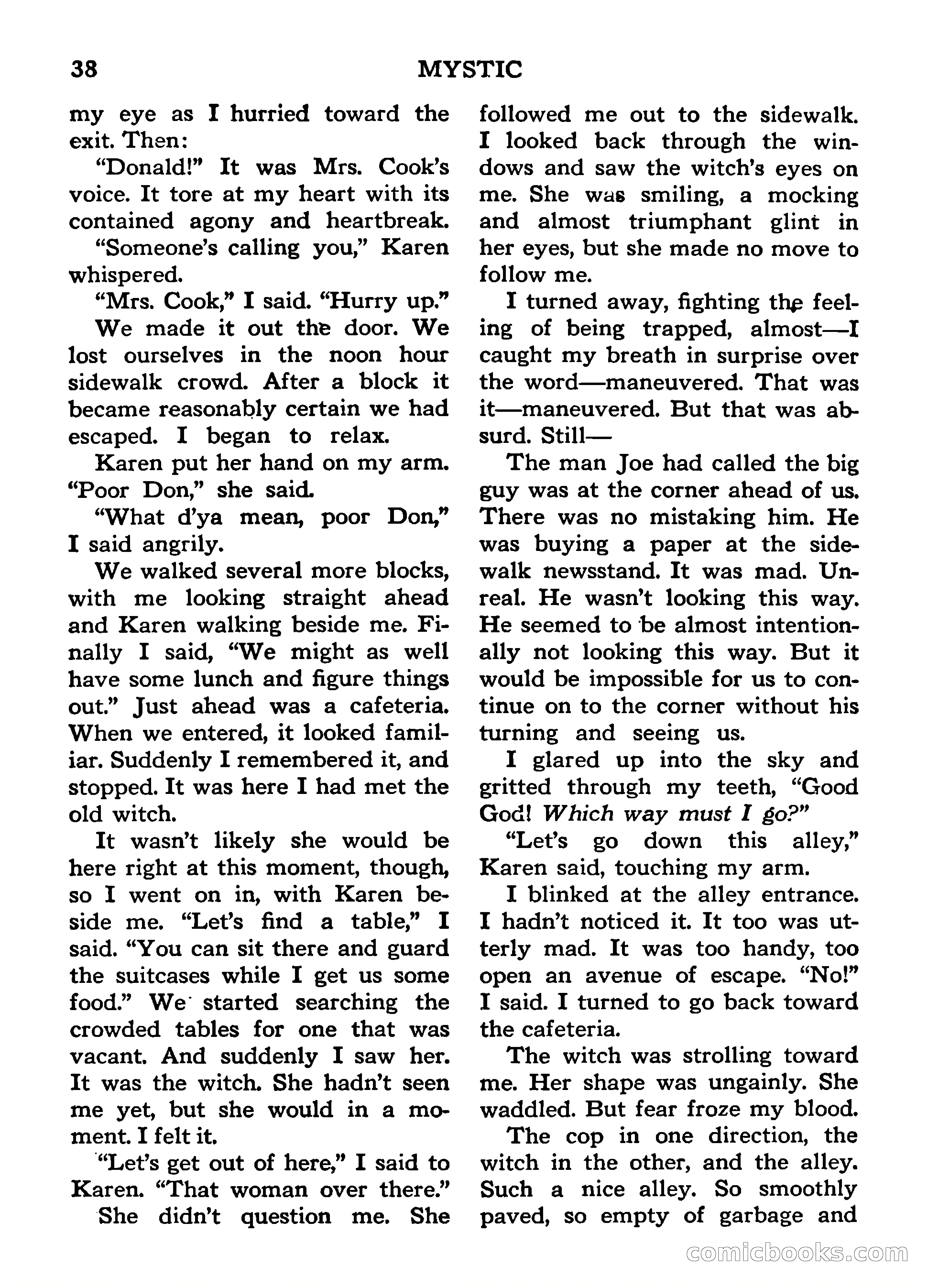 Mystic Magazine, March 1954 — page 38 of 133