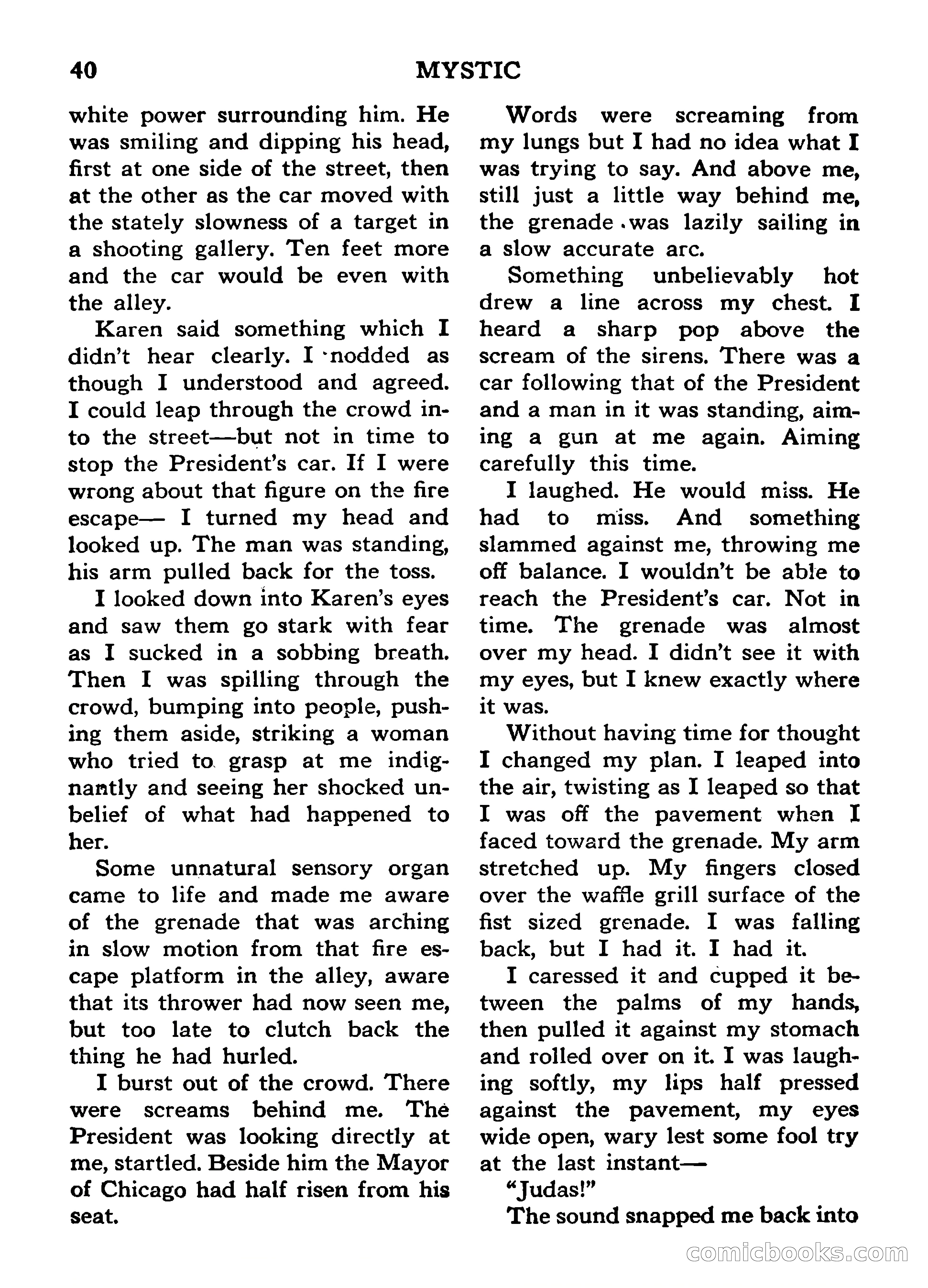 Mystic Magazine, March 1954 — page 40 of 133