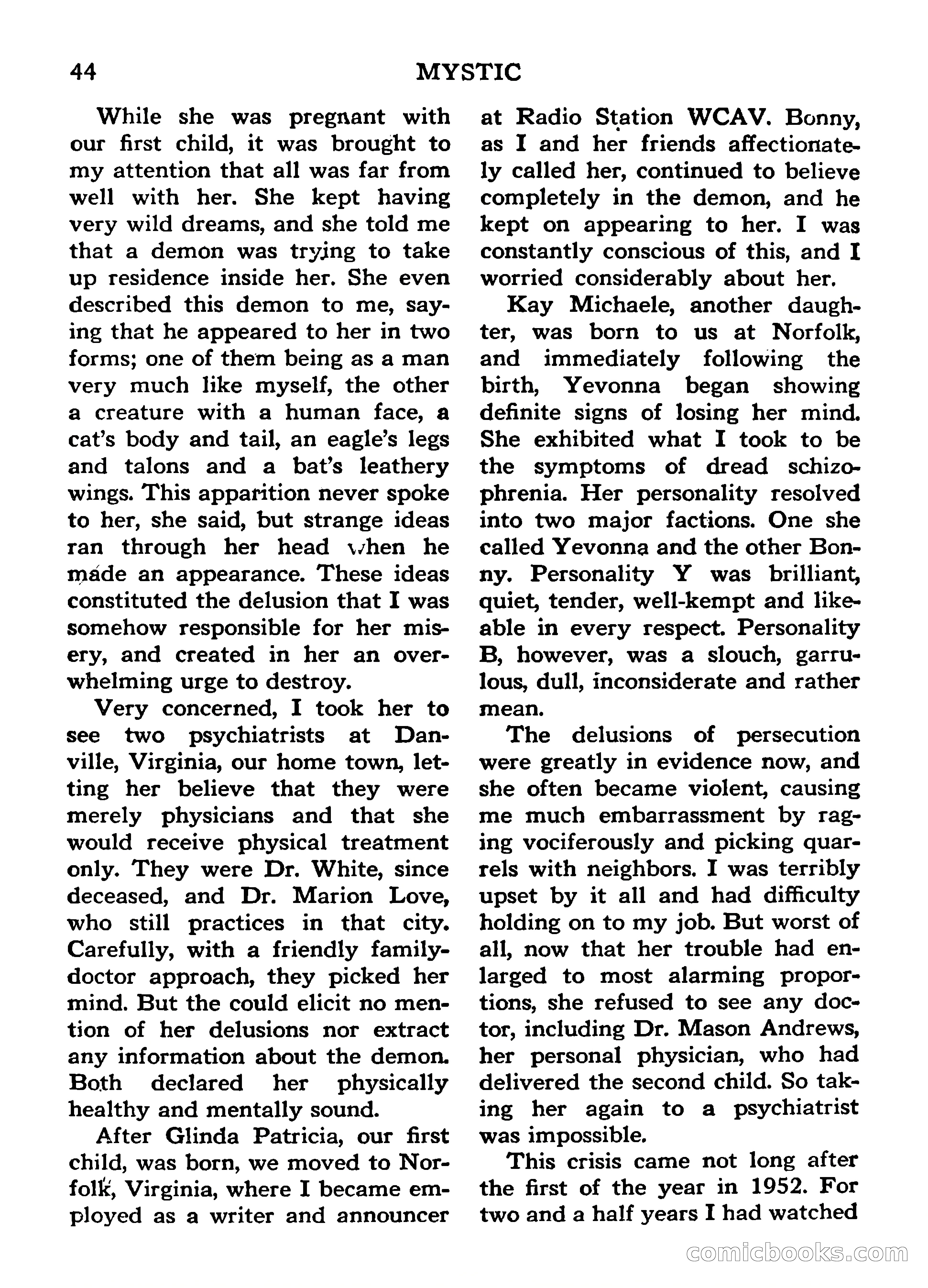 Mystic Magazine, March 1954 — page 44 of 133