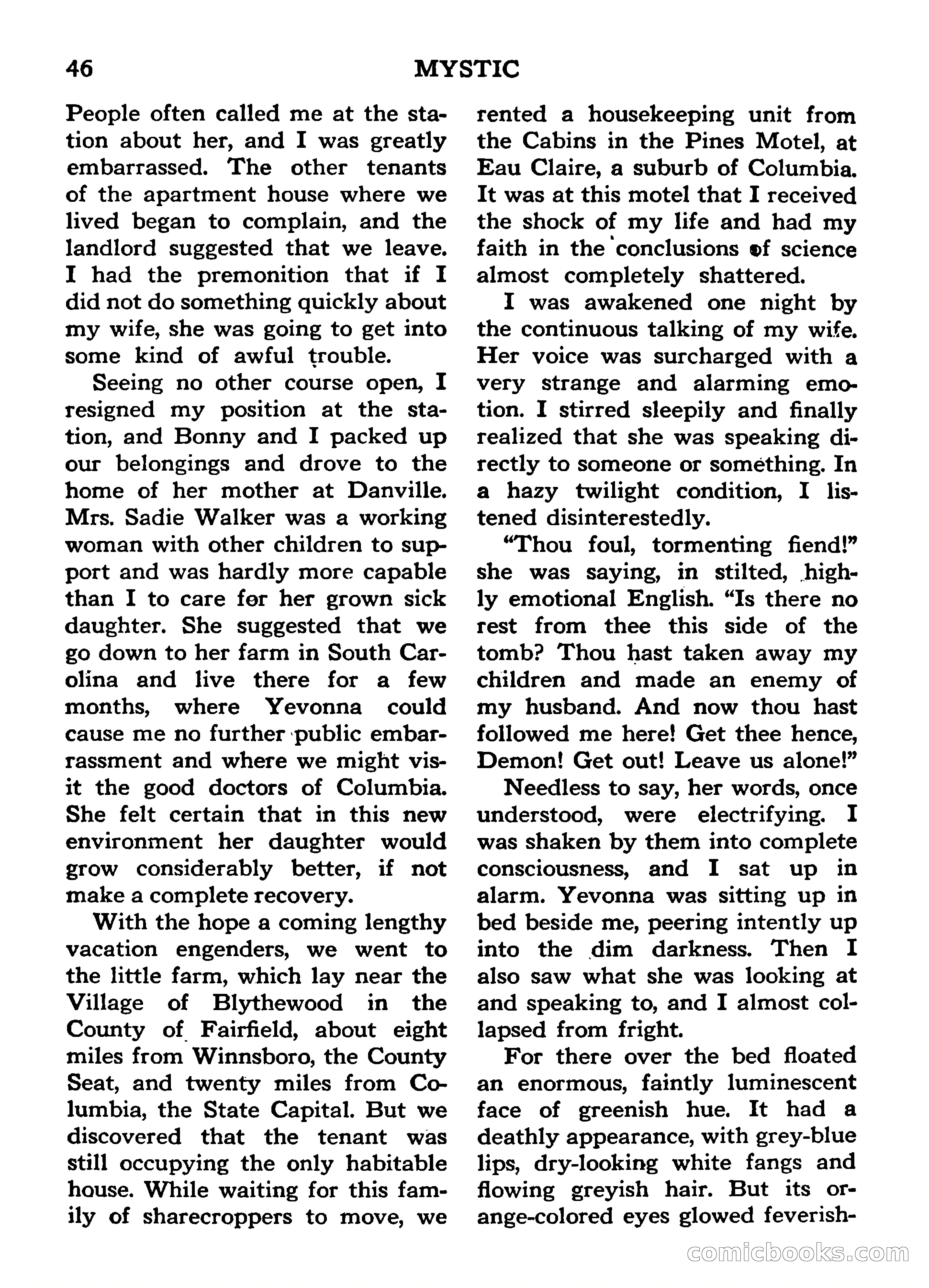Mystic Magazine, March 1954 — page 46 of 133
