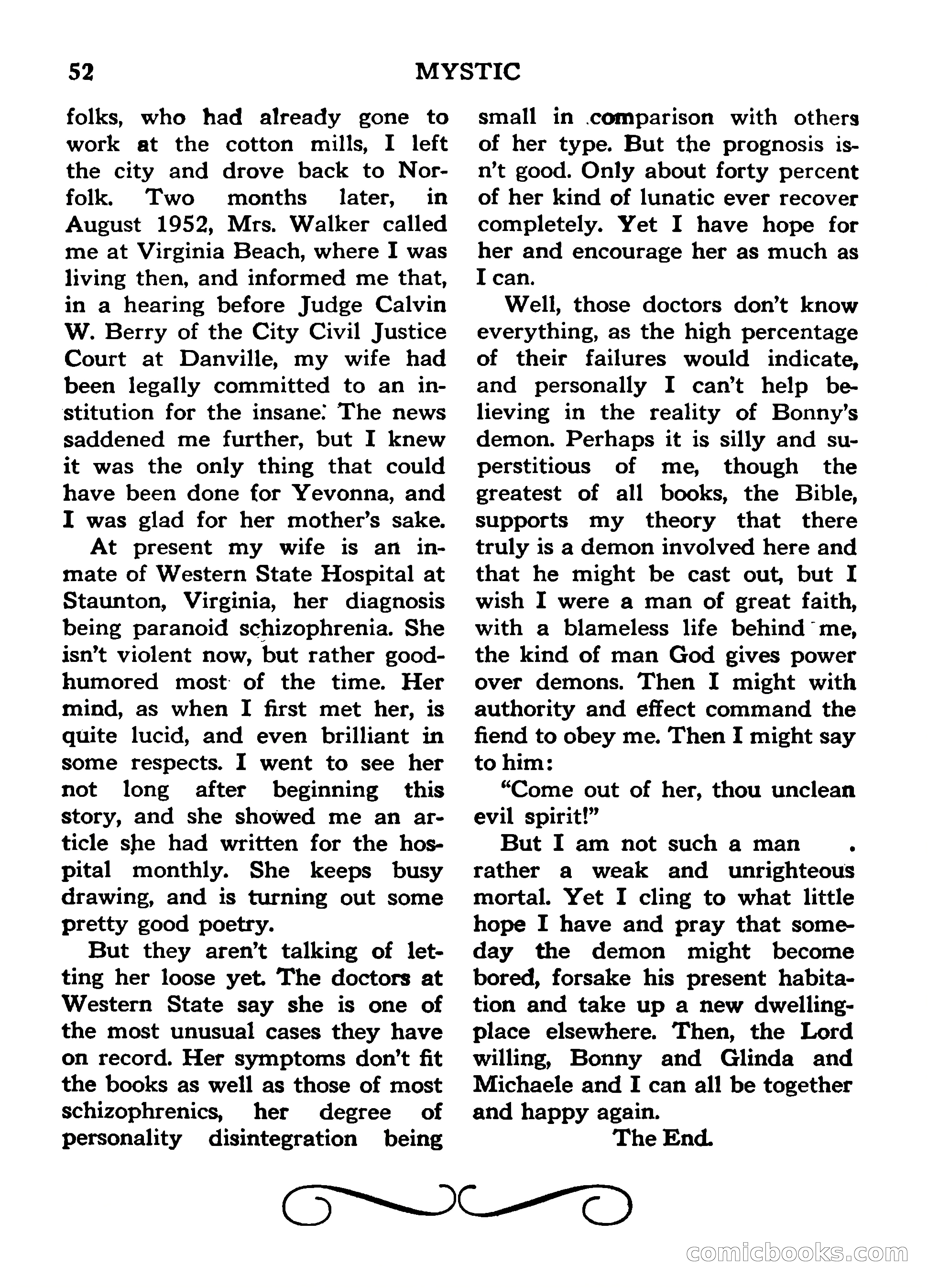 Mystic Magazine, March 1954 — page 52 of 133