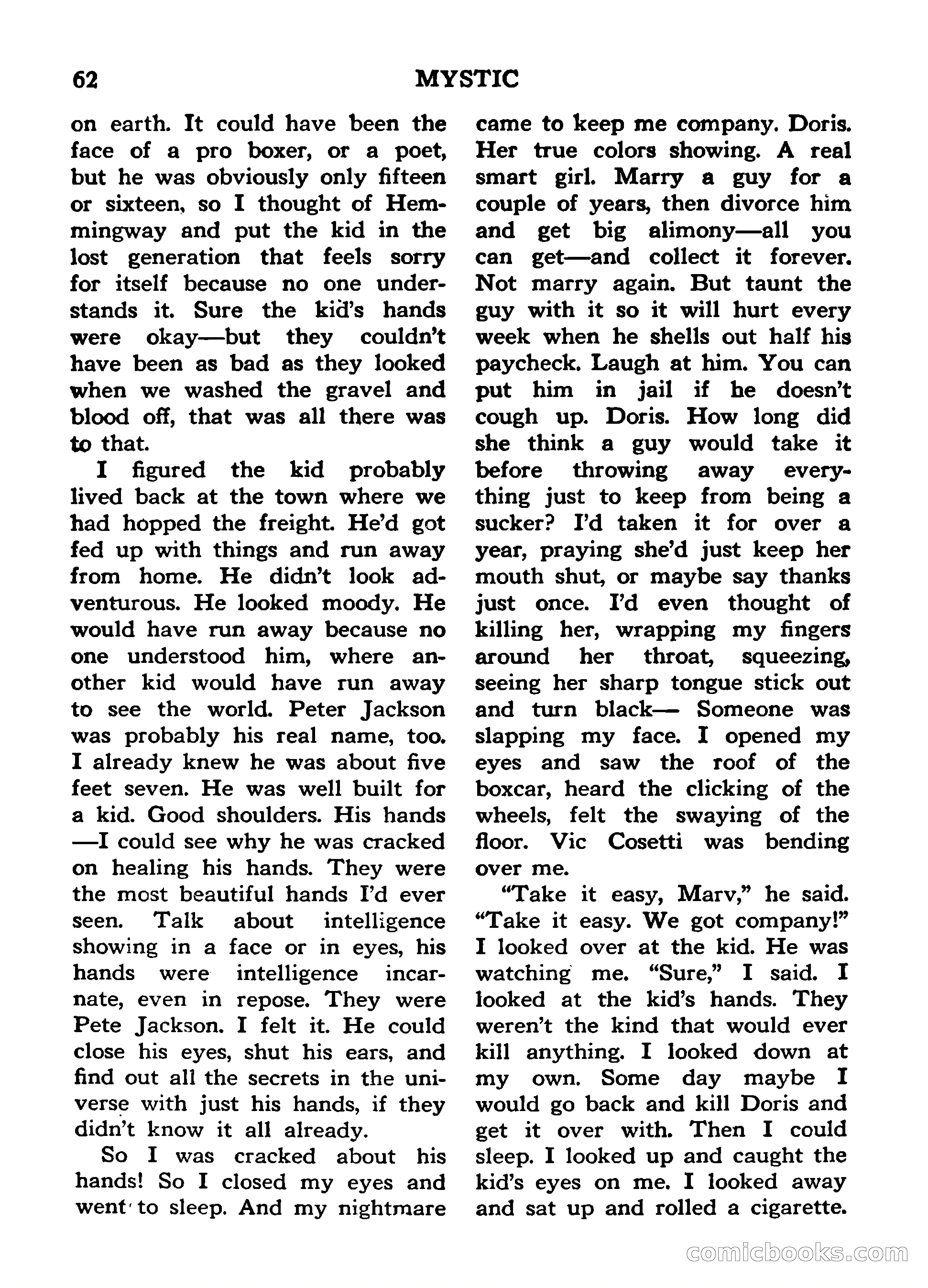 Mystic Magazine, March 1954 — page 62 of 133