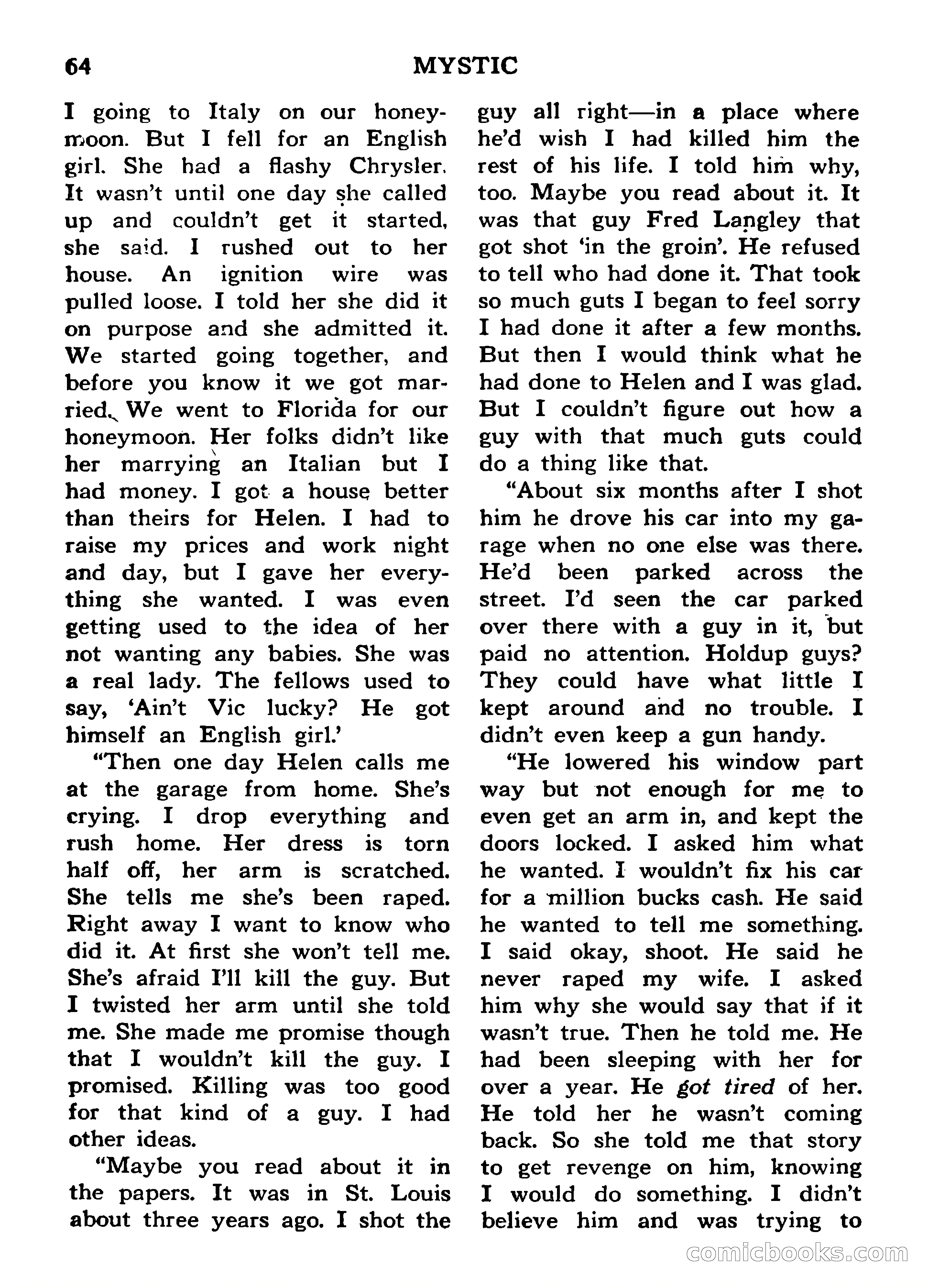 Mystic Magazine, March 1954 — page 64 of 133