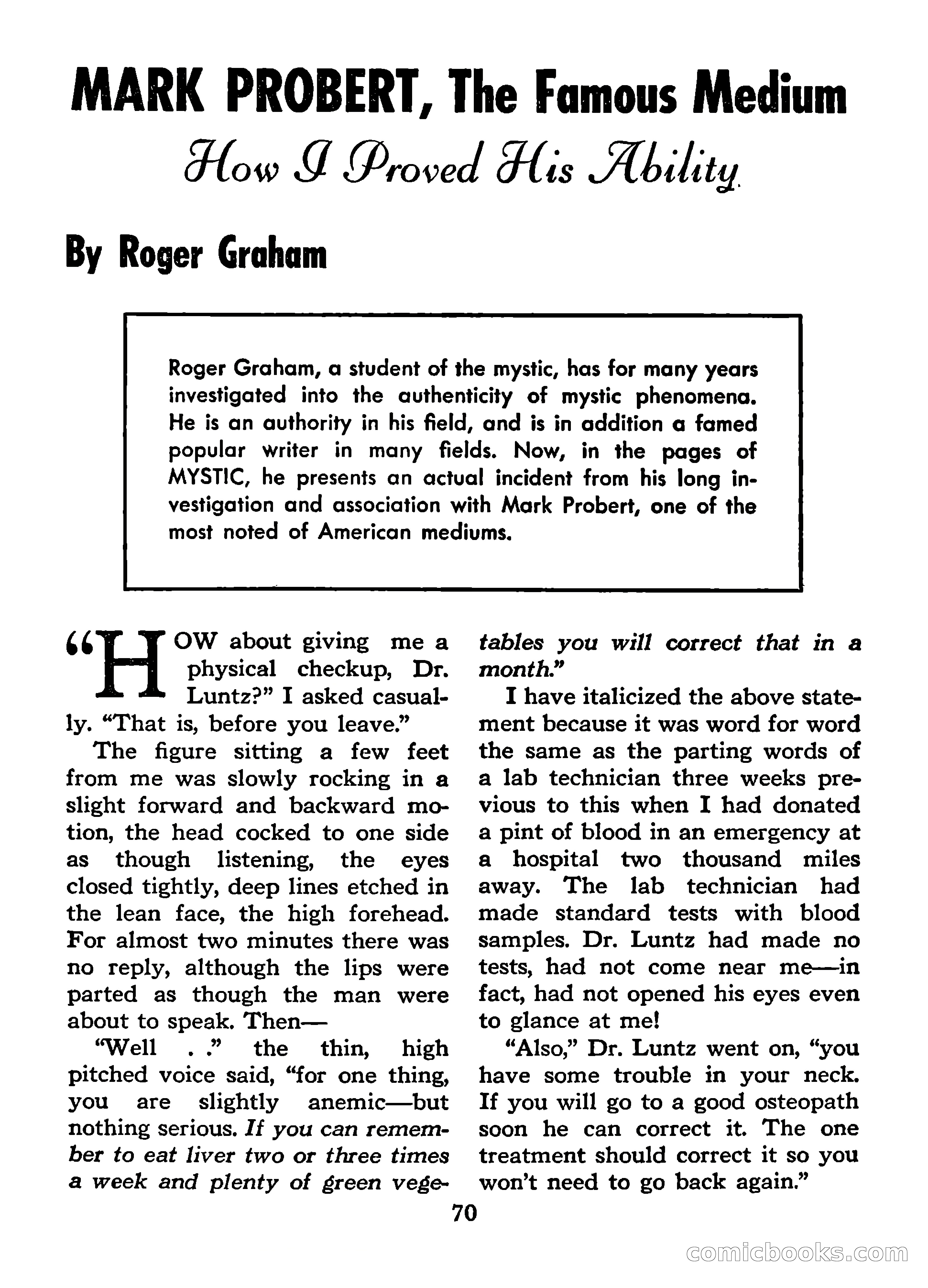 Mystic Magazine, March 1954 — page 70 of 133