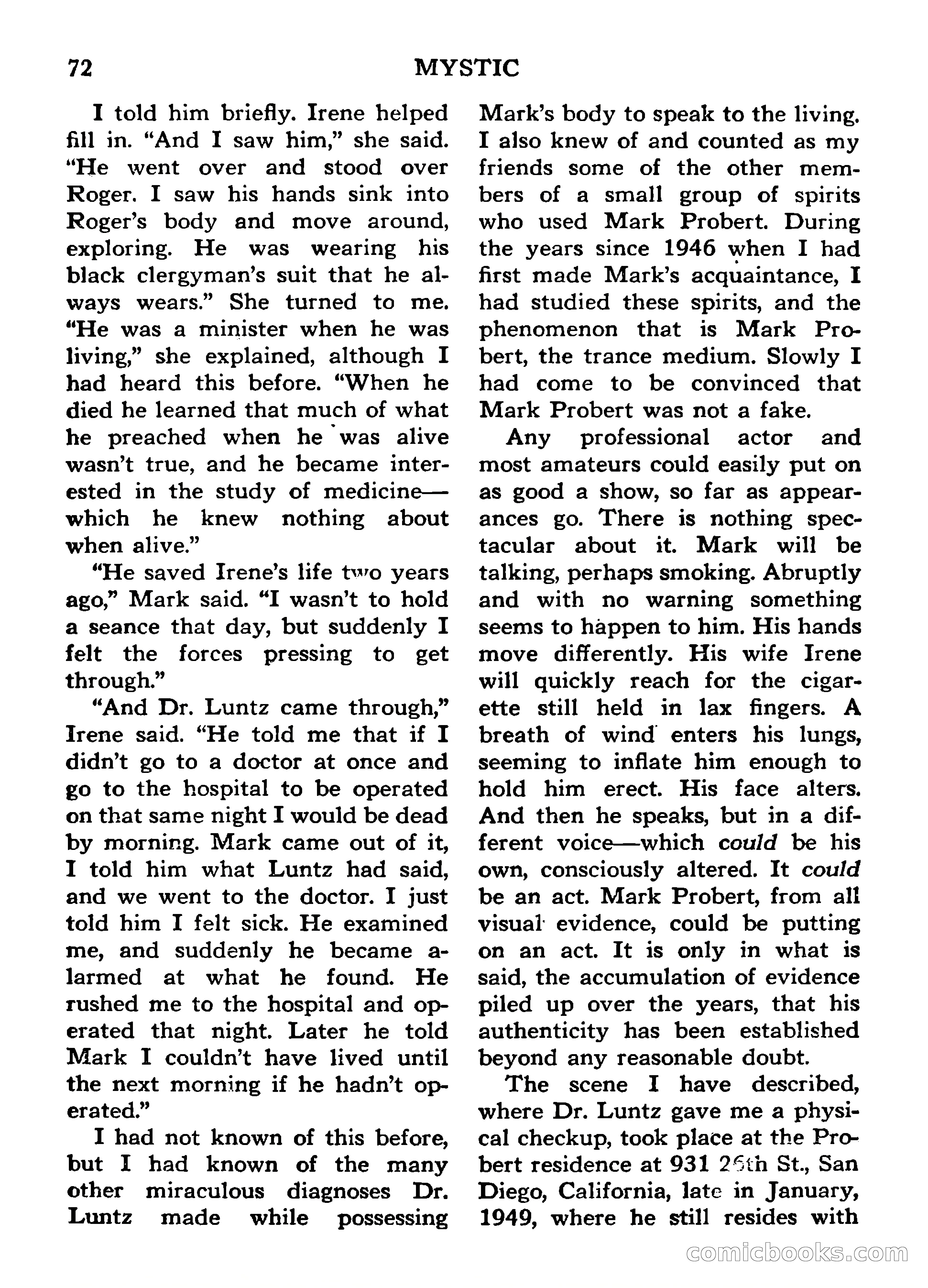 Mystic Magazine, March 1954 — page 72 of 133