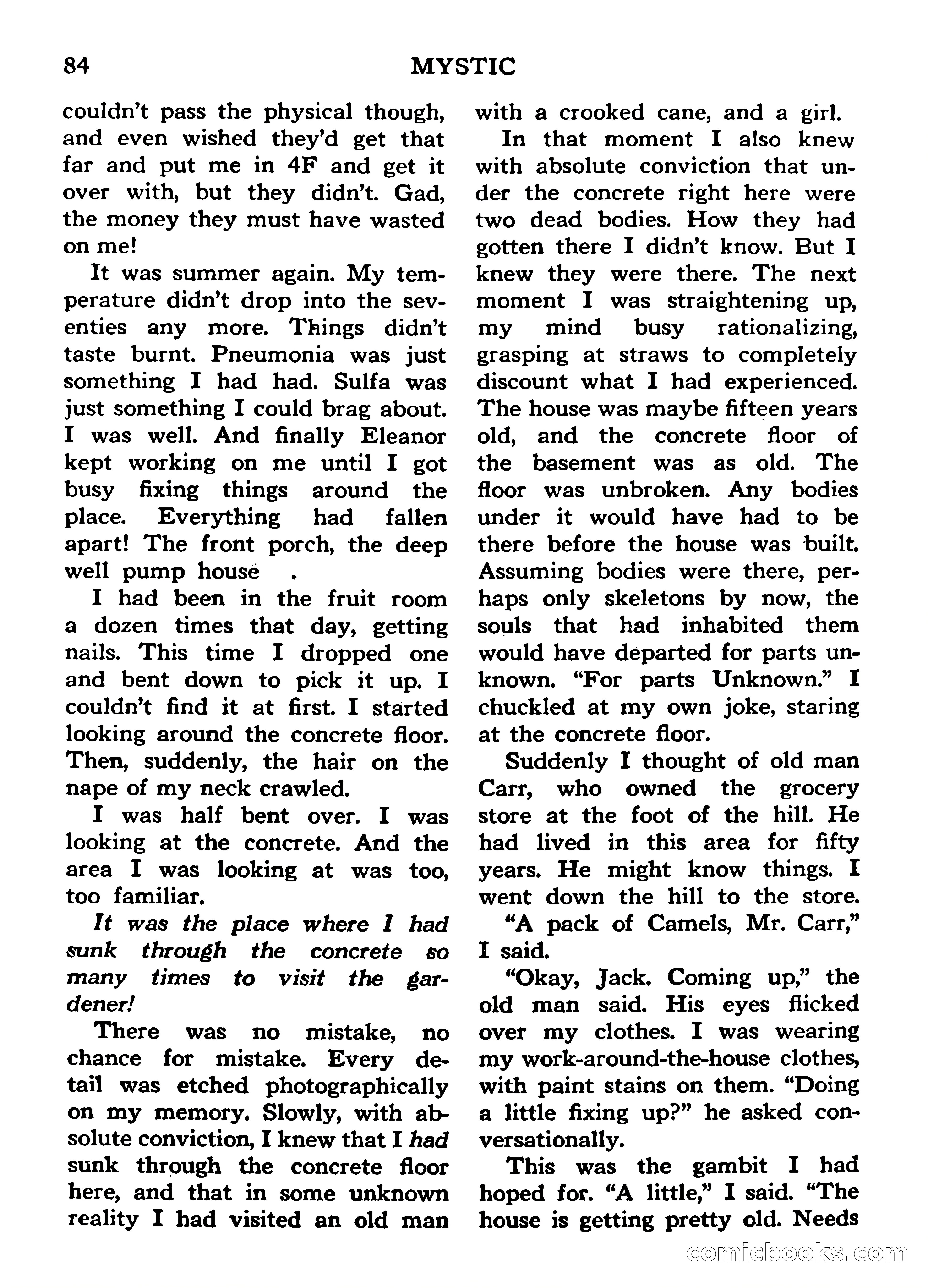 Mystic Magazine, March 1954 — page 84 of 133