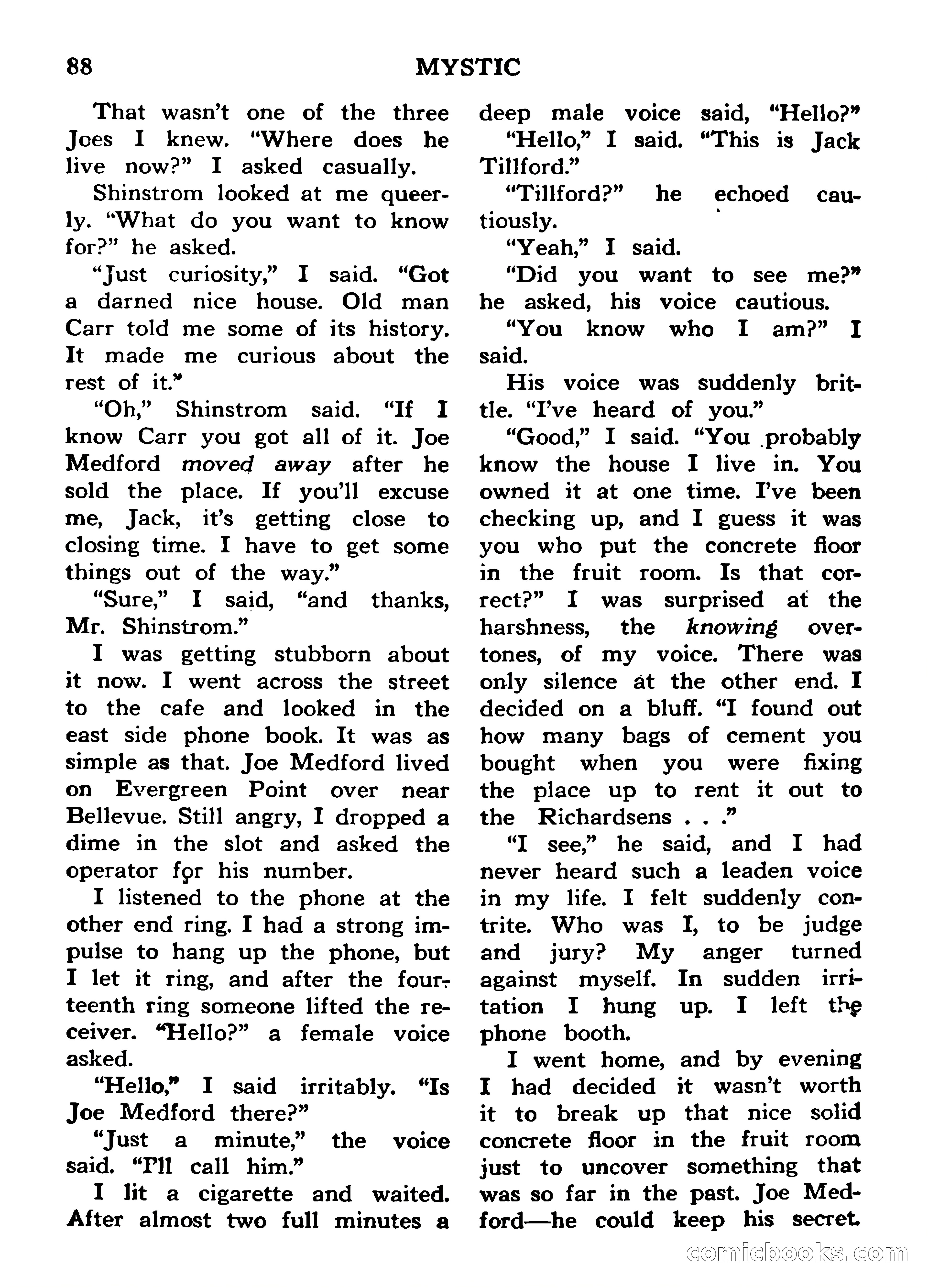 Mystic Magazine, March 1954 — page 88 of 133