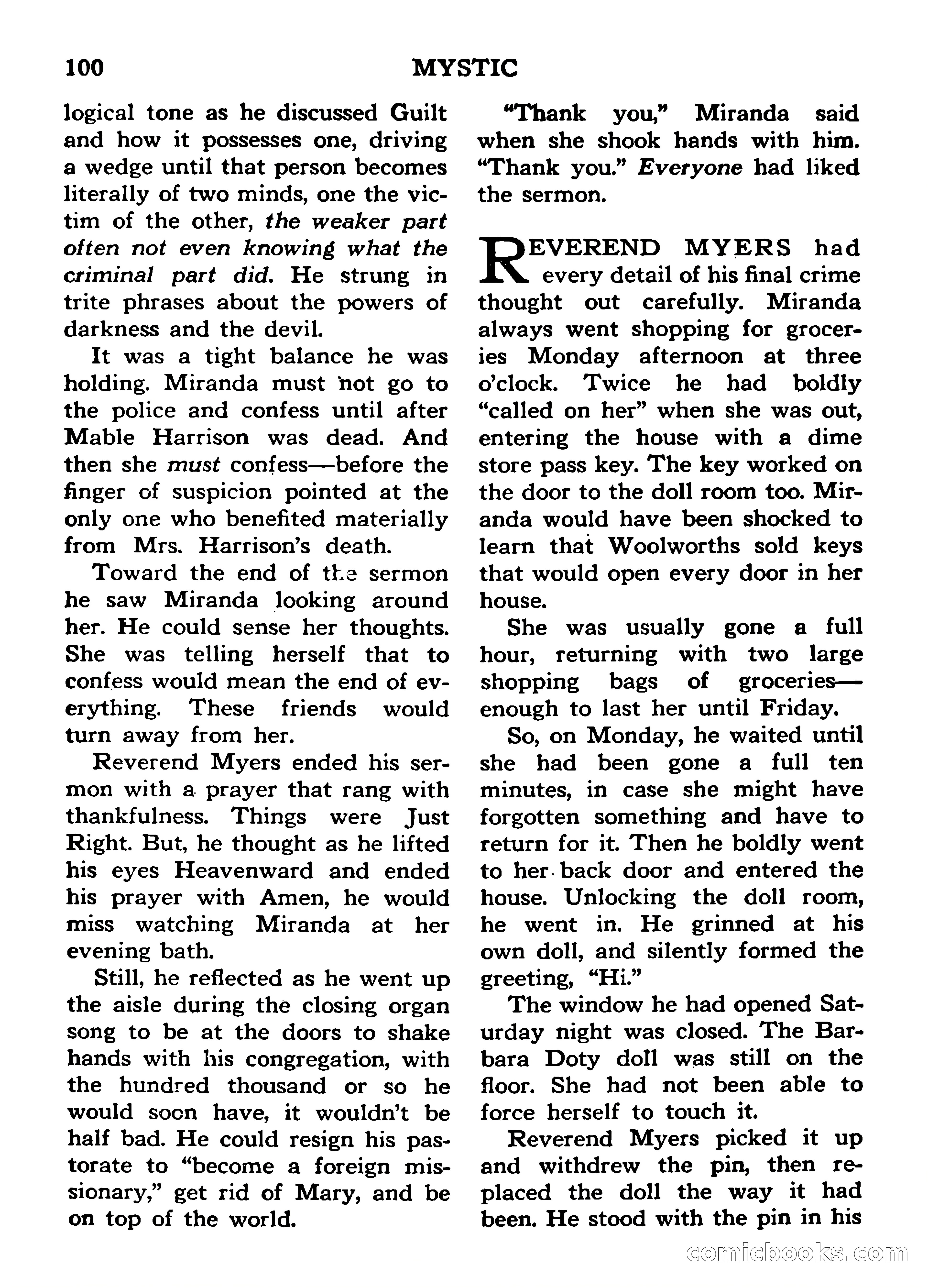 Mystic Magazine, March 1954 — page 100 of 133