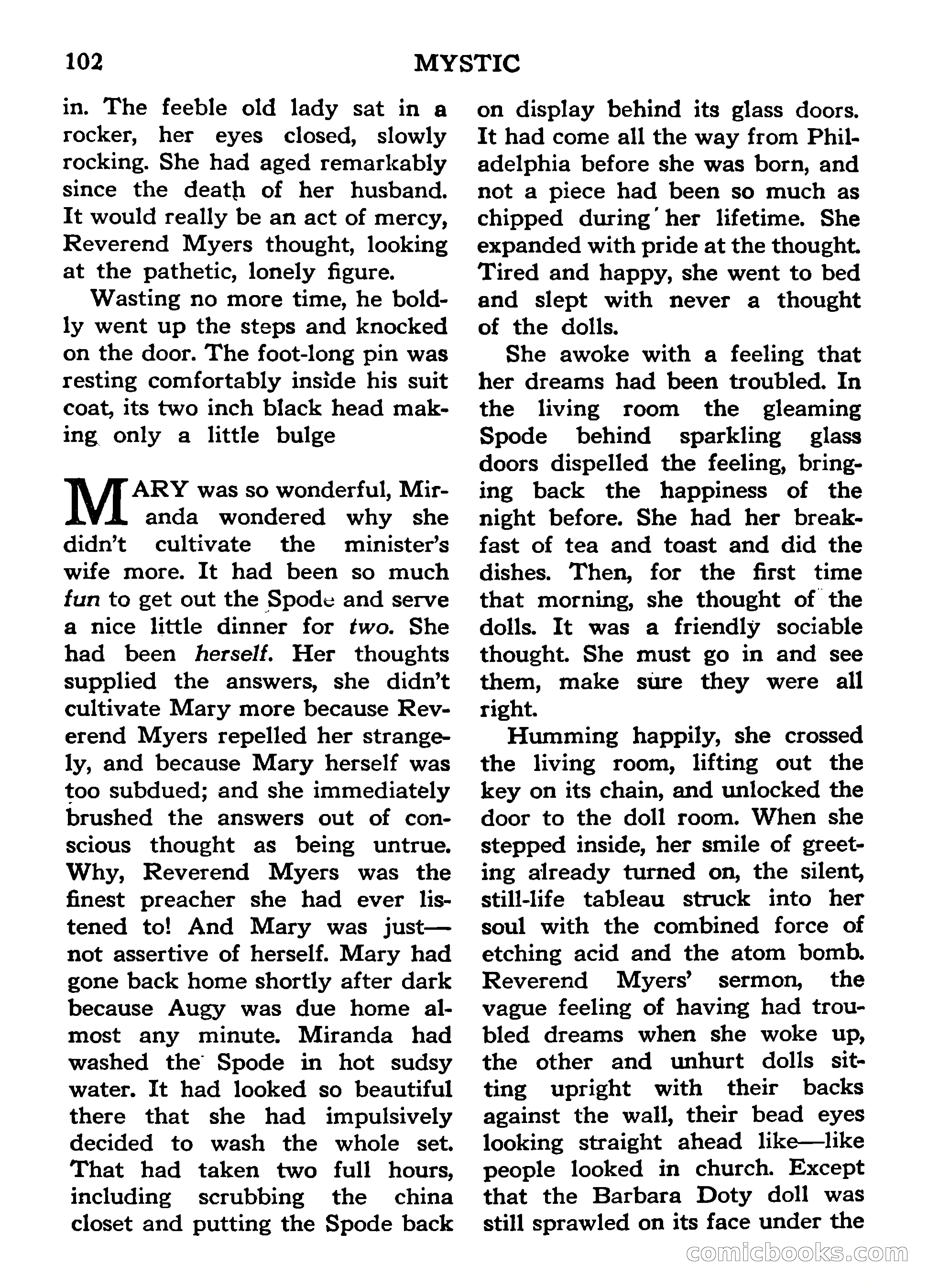 Mystic Magazine, March 1954 — page 102 of 133