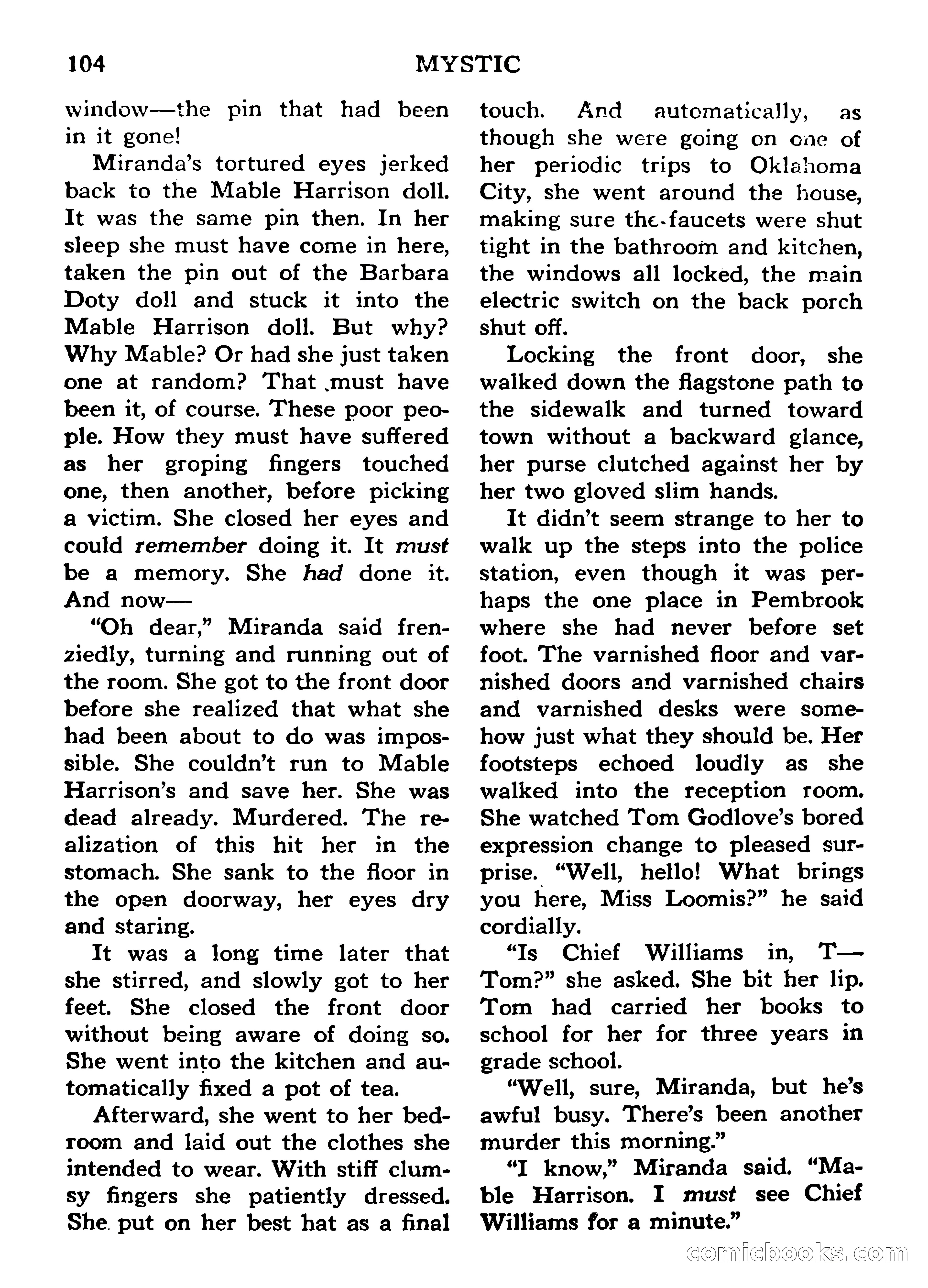Mystic Magazine, March 1954 — page 104 of 133