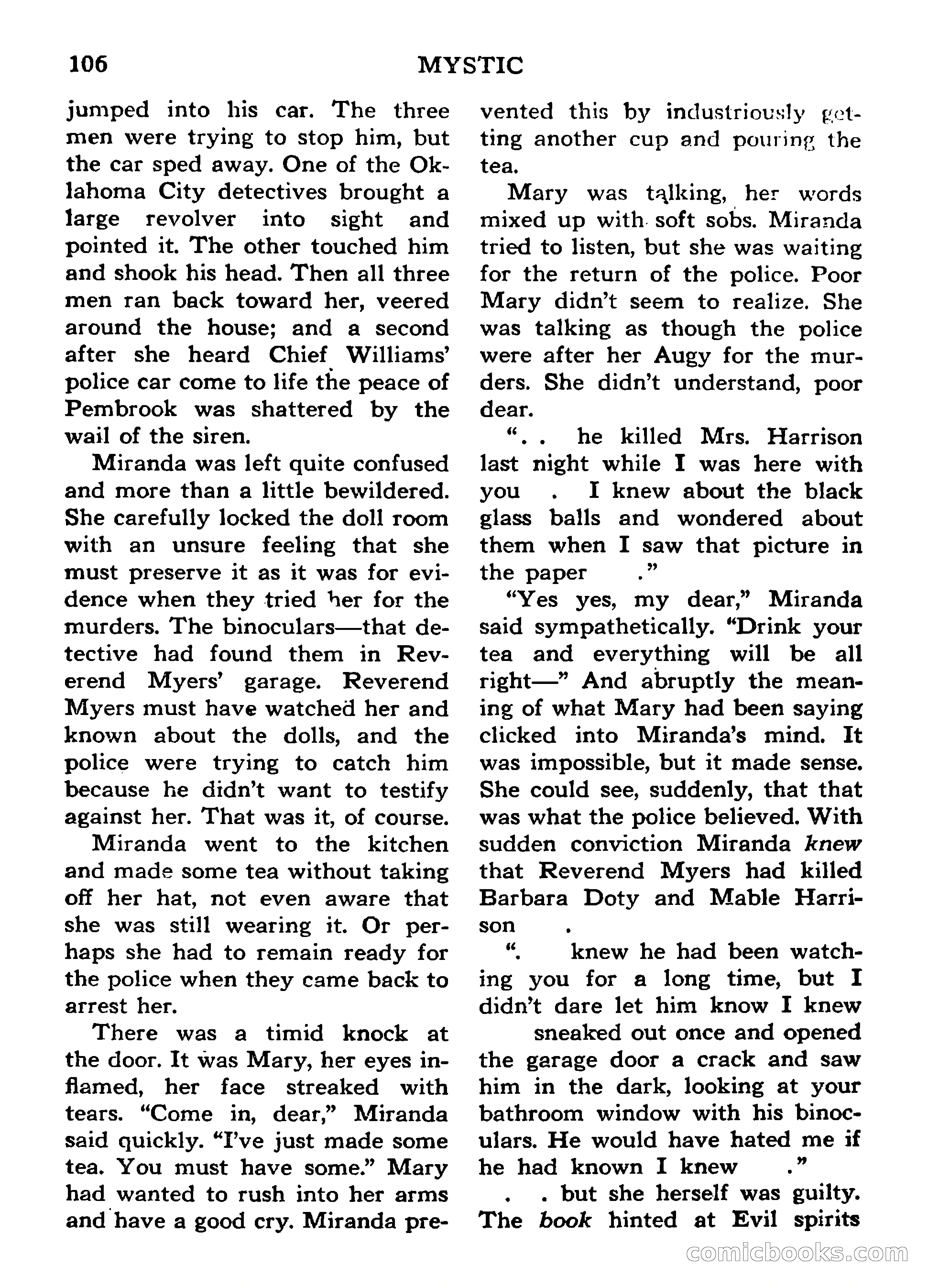 Mystic Magazine, March 1954 — page 106 of 133