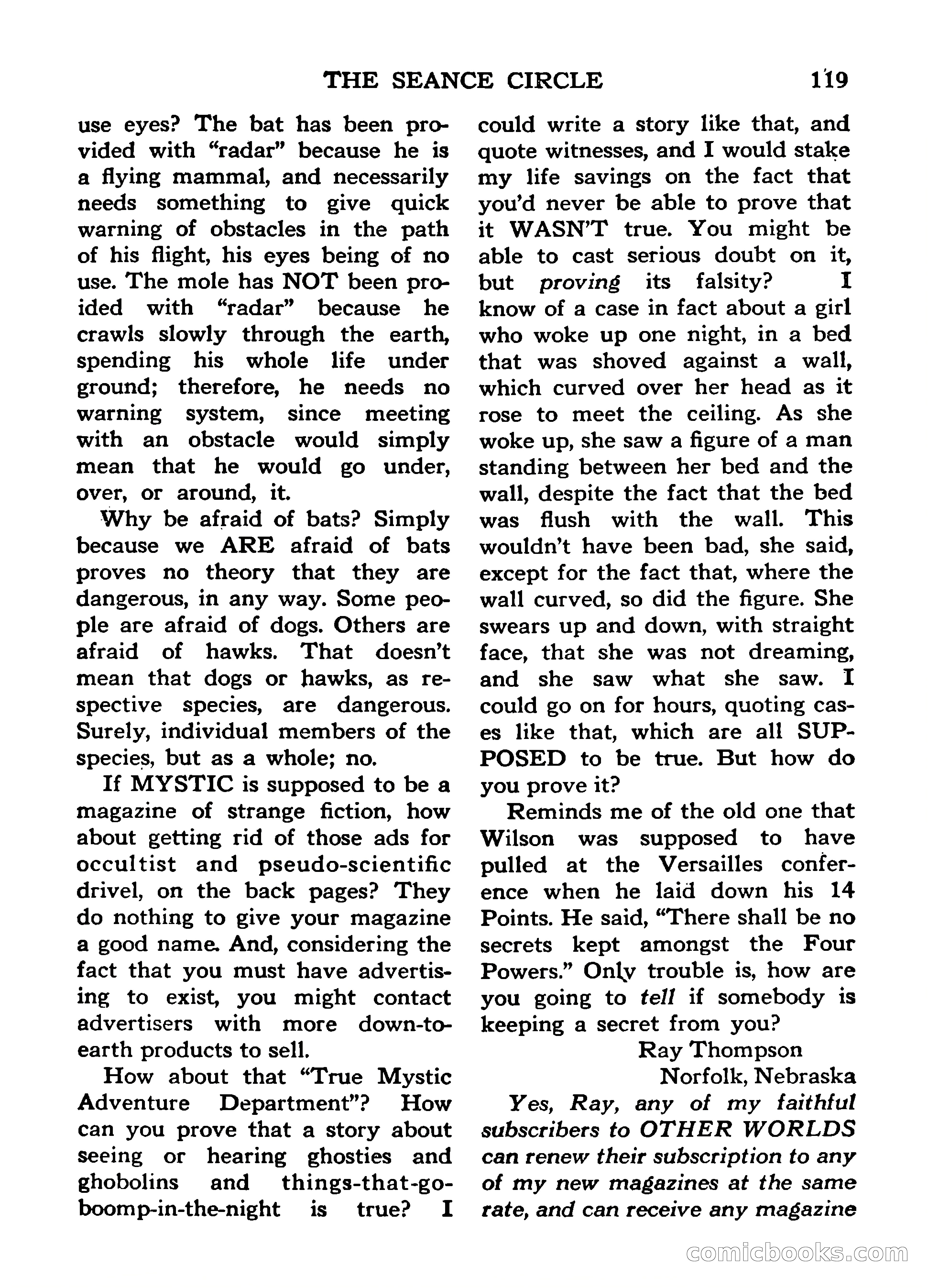 Mystic Magazine, March 1954 — page 119 of 133