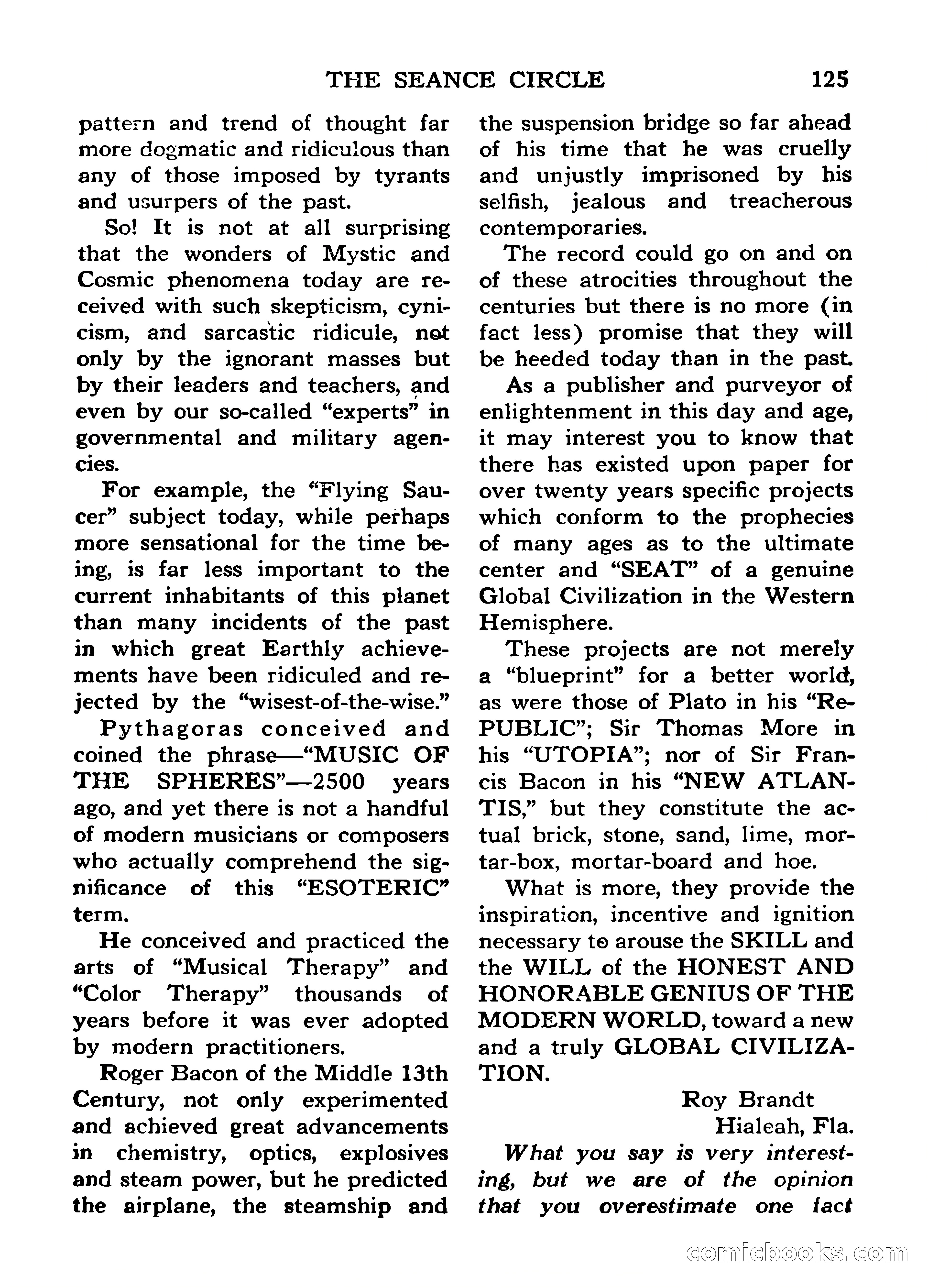 Mystic Magazine, March 1954 — page 125 of 133