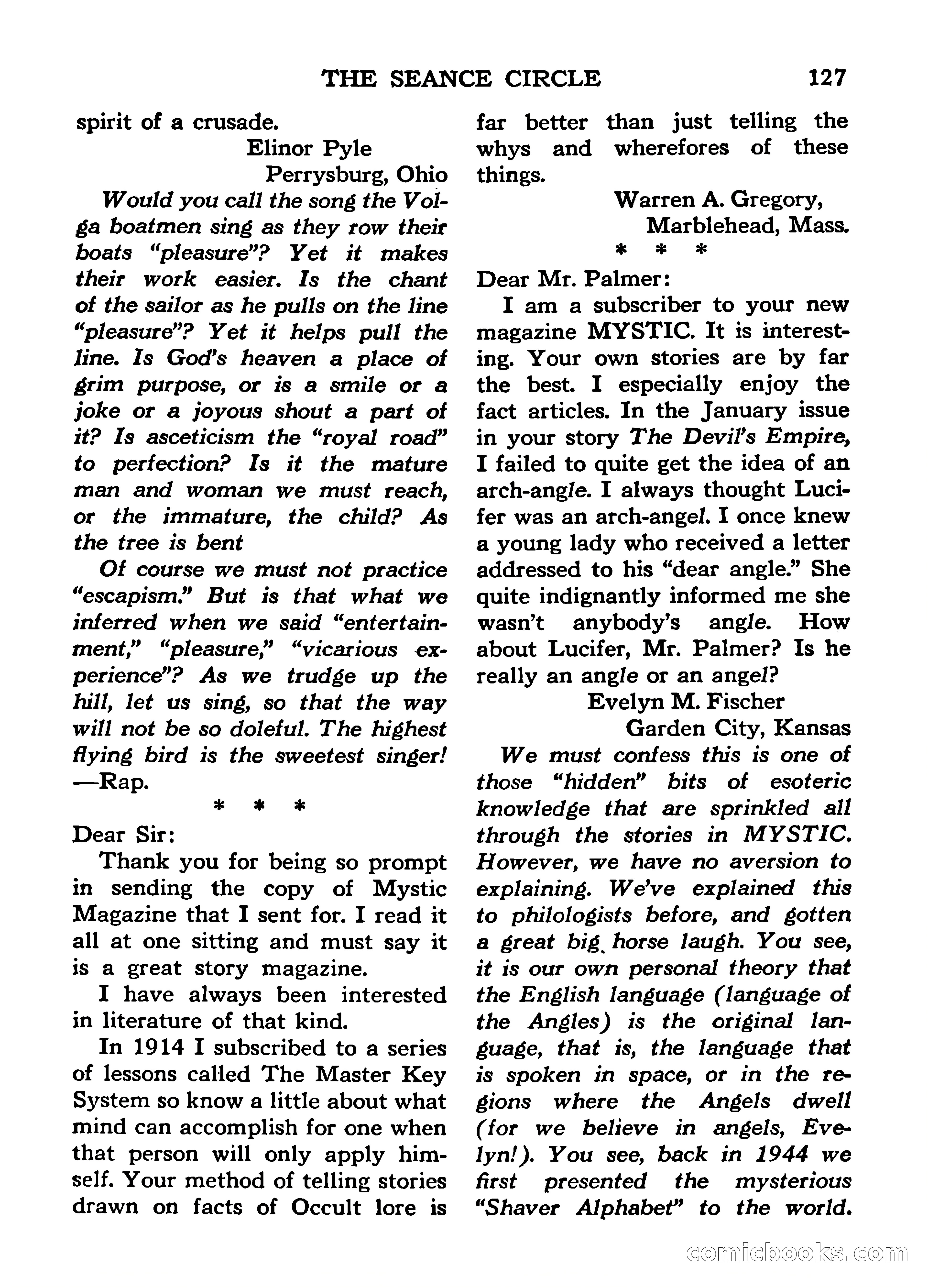Mystic Magazine, March 1954 — page 127 of 133