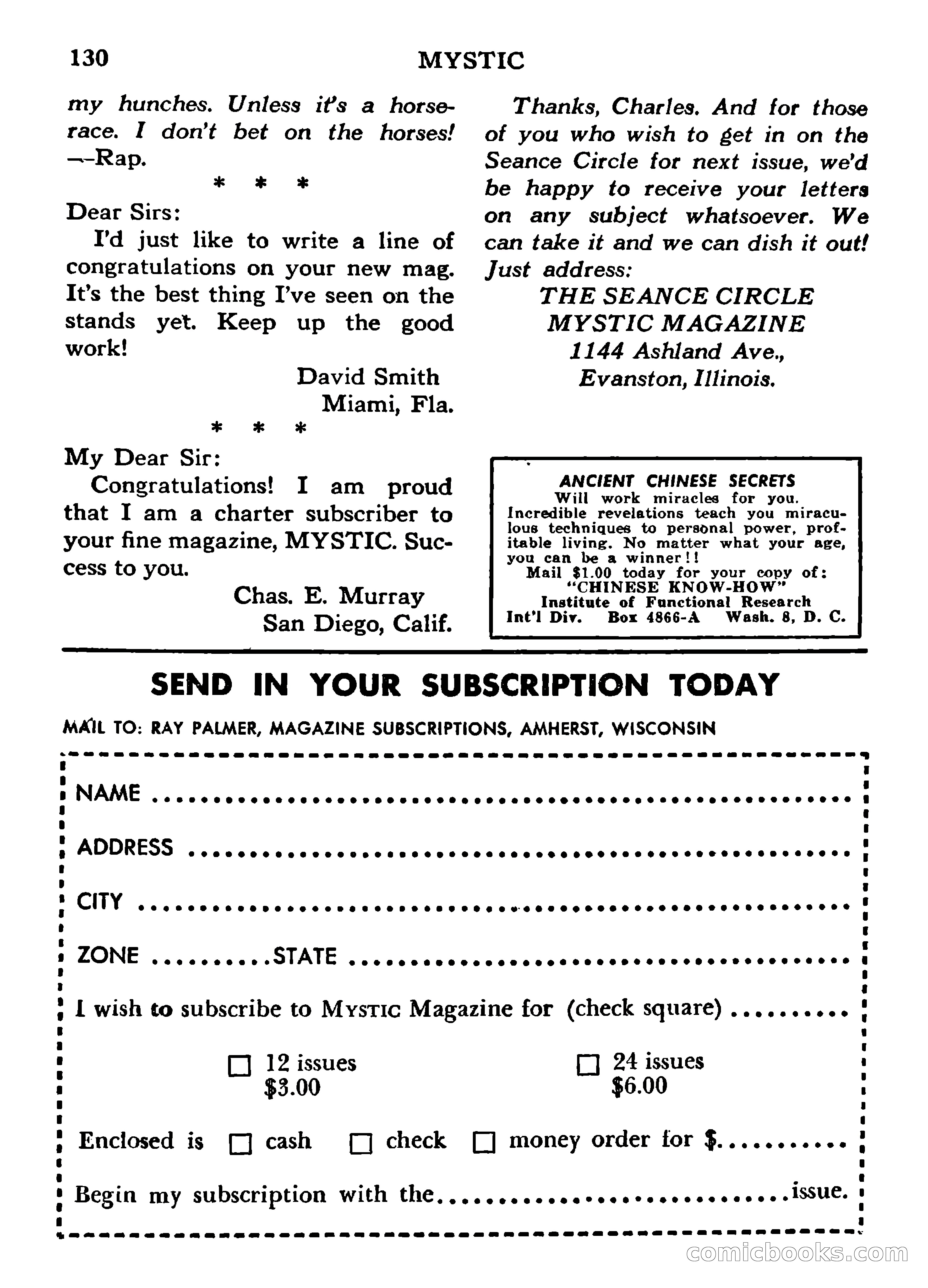 Mystic Magazine, March 1954 — page 130 of 133