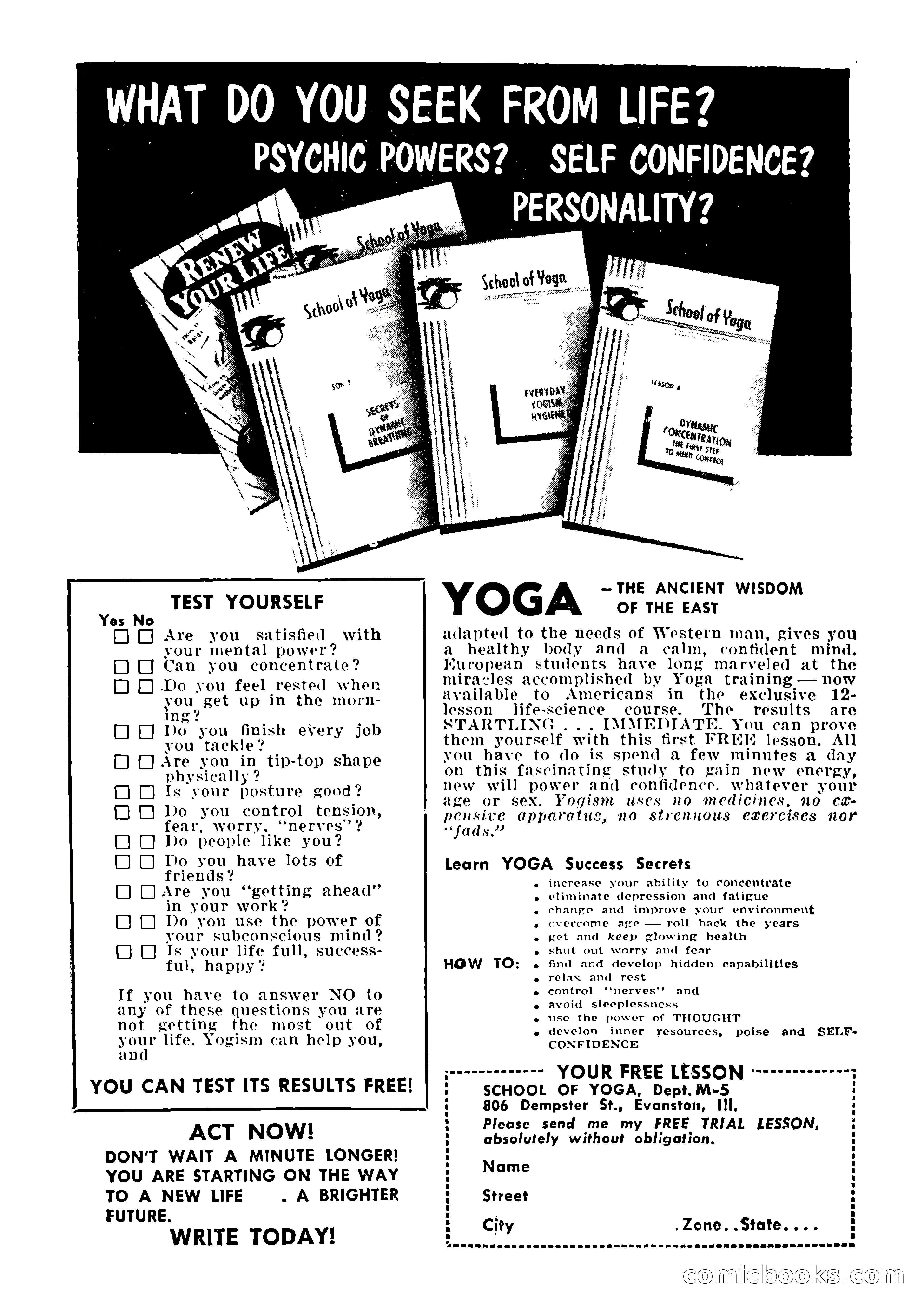 Mystic Magazine, August 1954 — page 2 of 133