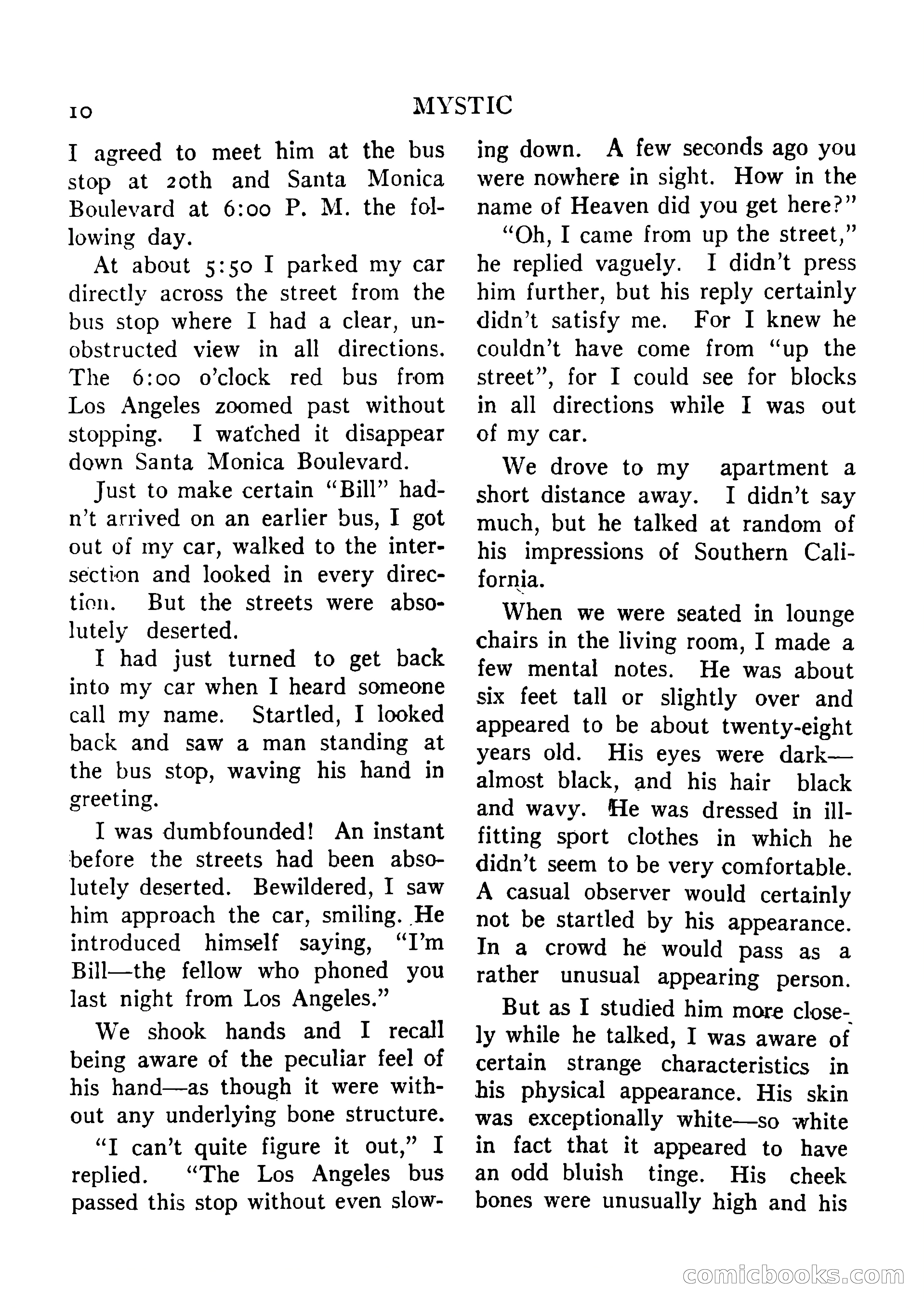 Mystic Magazine, August 1954 — page 10 of 133