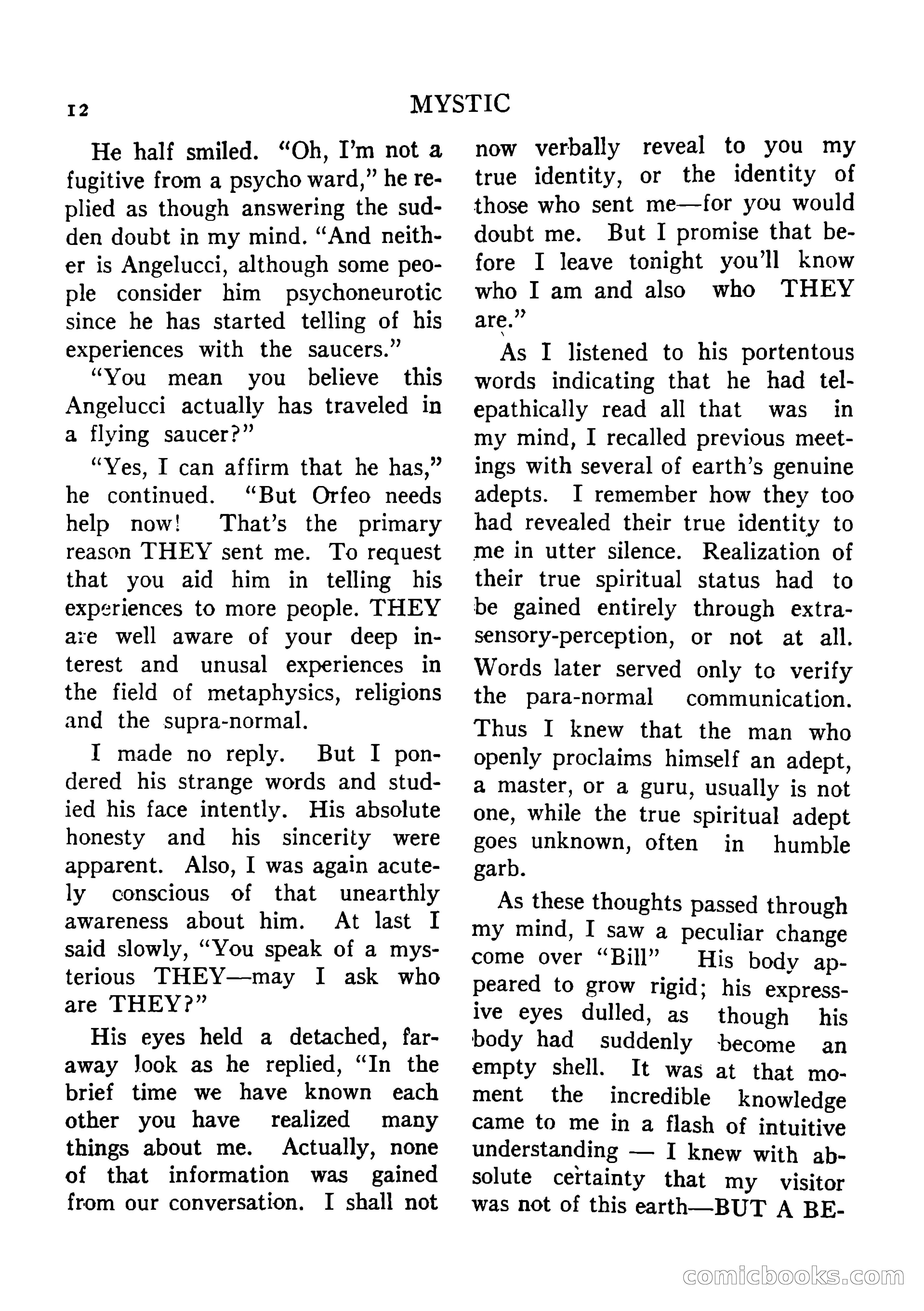 Mystic Magazine, August 1954 — page 12 of 133