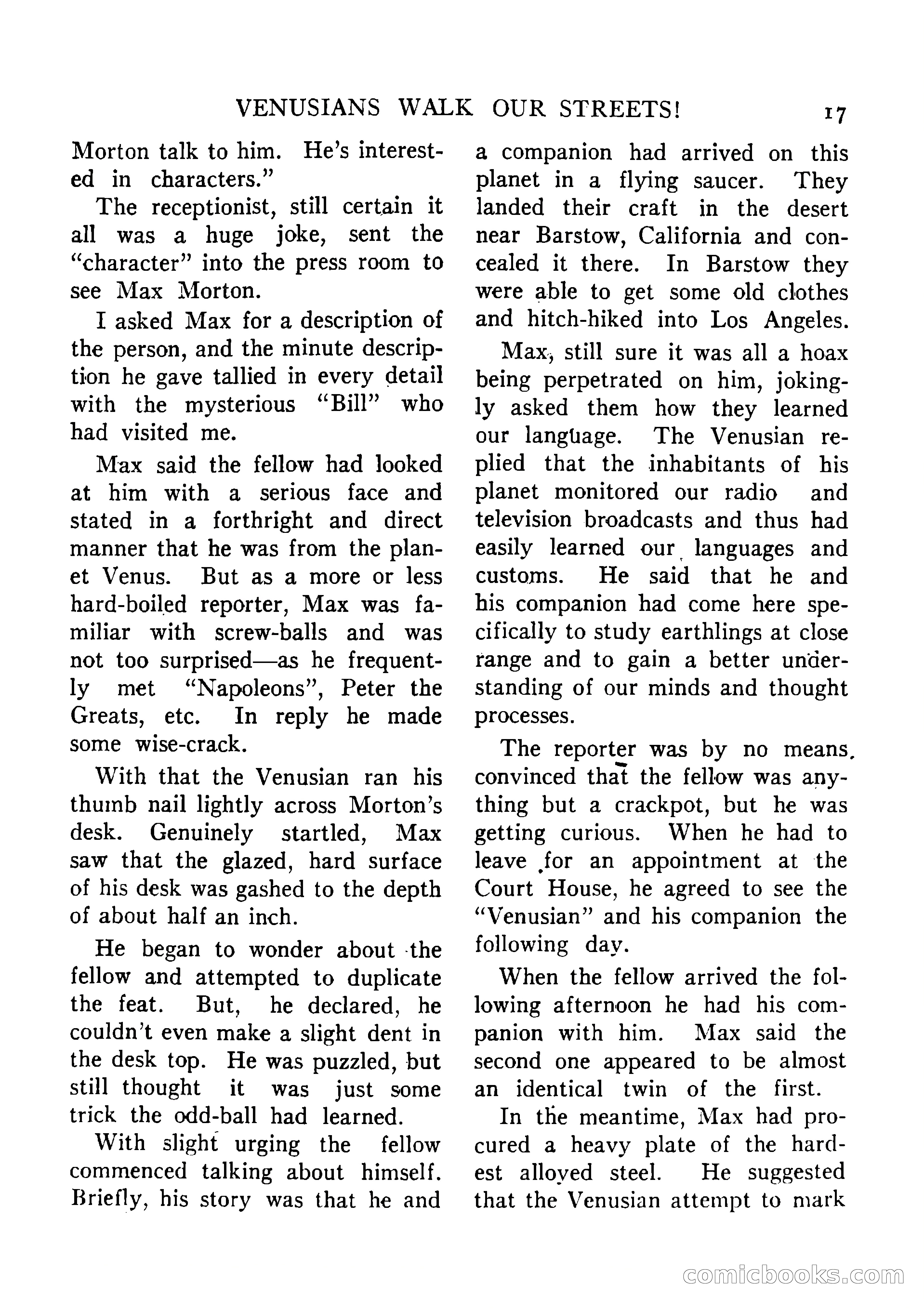 Mystic Magazine, August 1954 — page 17 of 133
