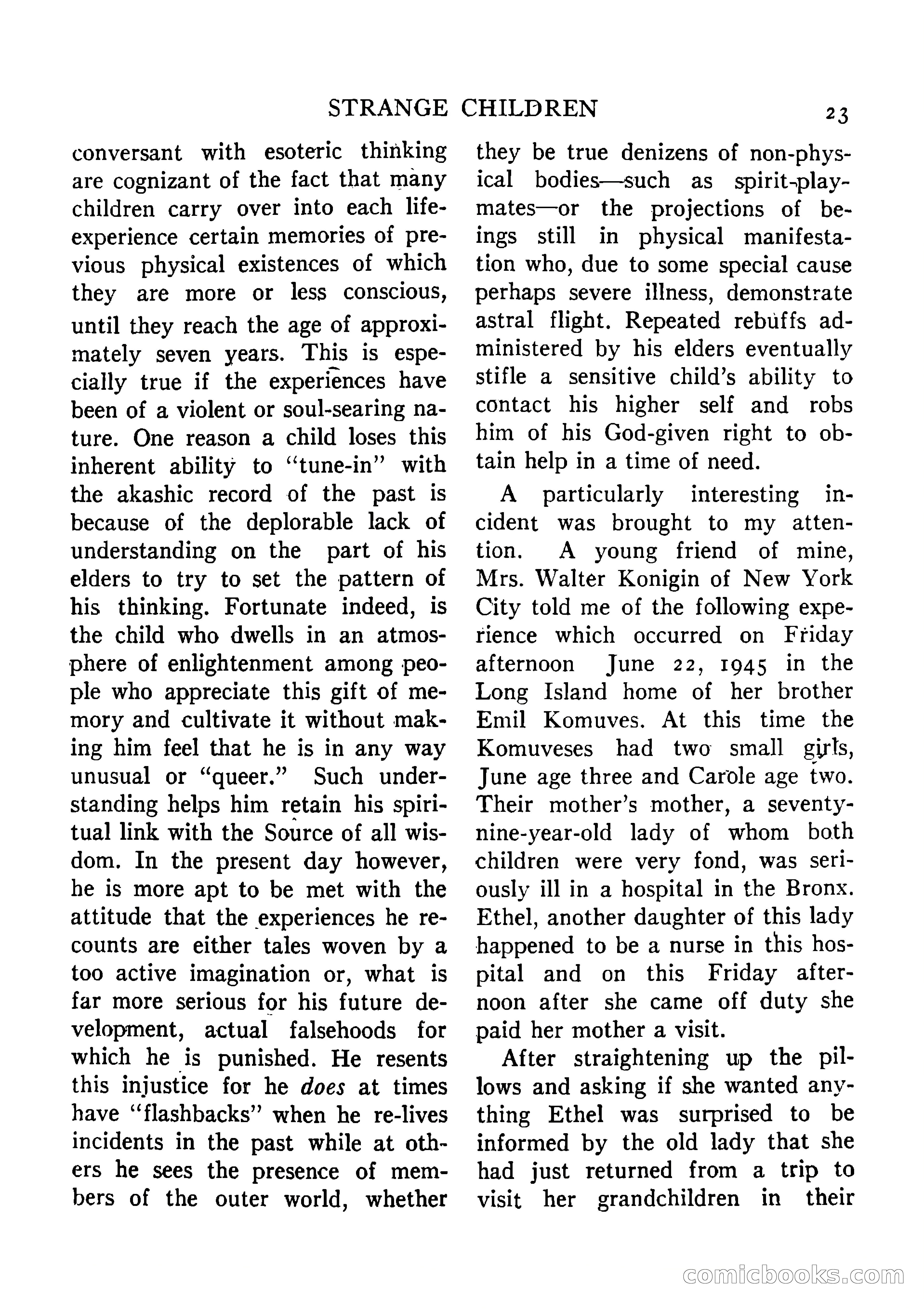 Mystic Magazine, August 1954 — page 23 of 133