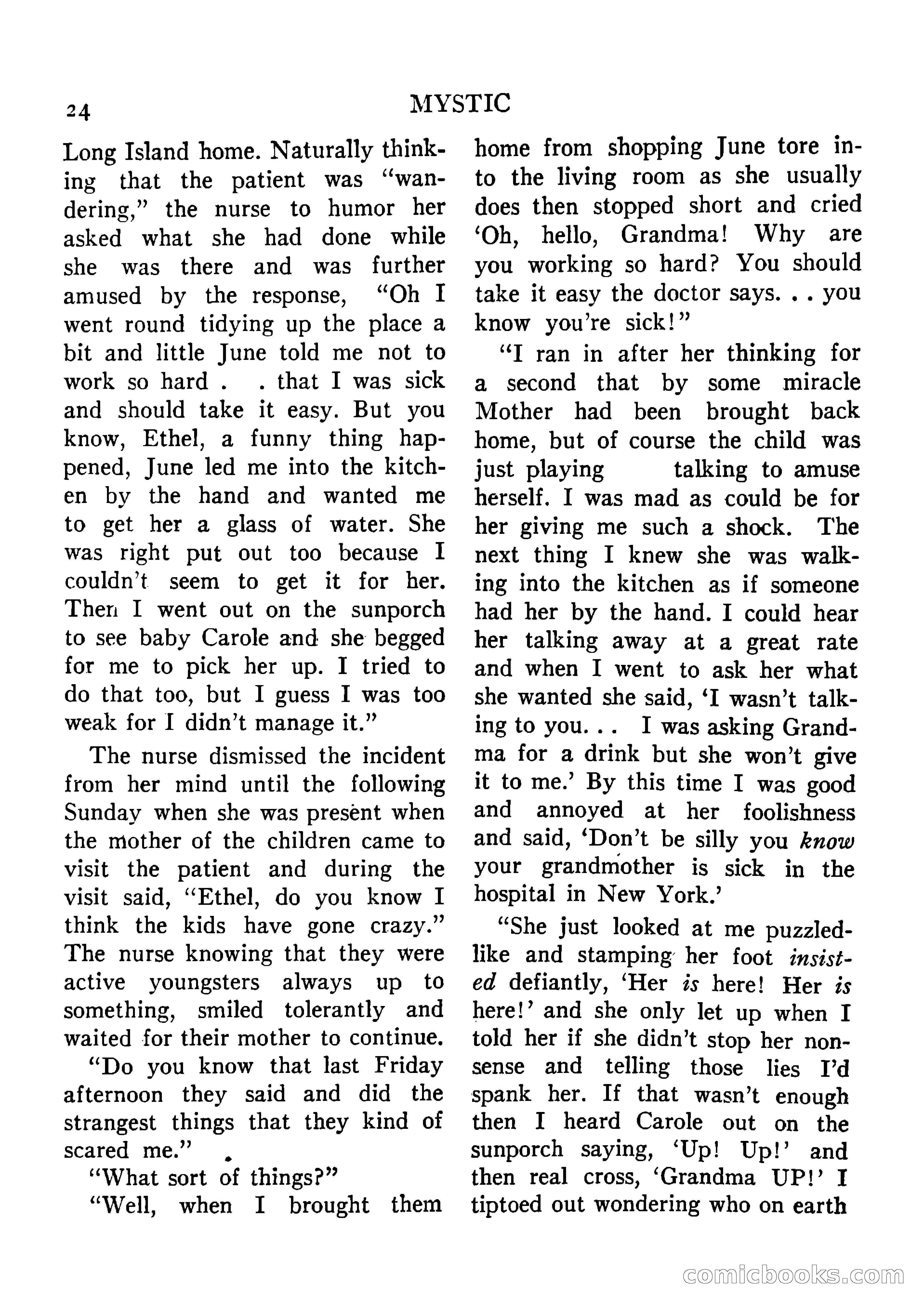 Mystic Magazine, August 1954 — page 24 of 133