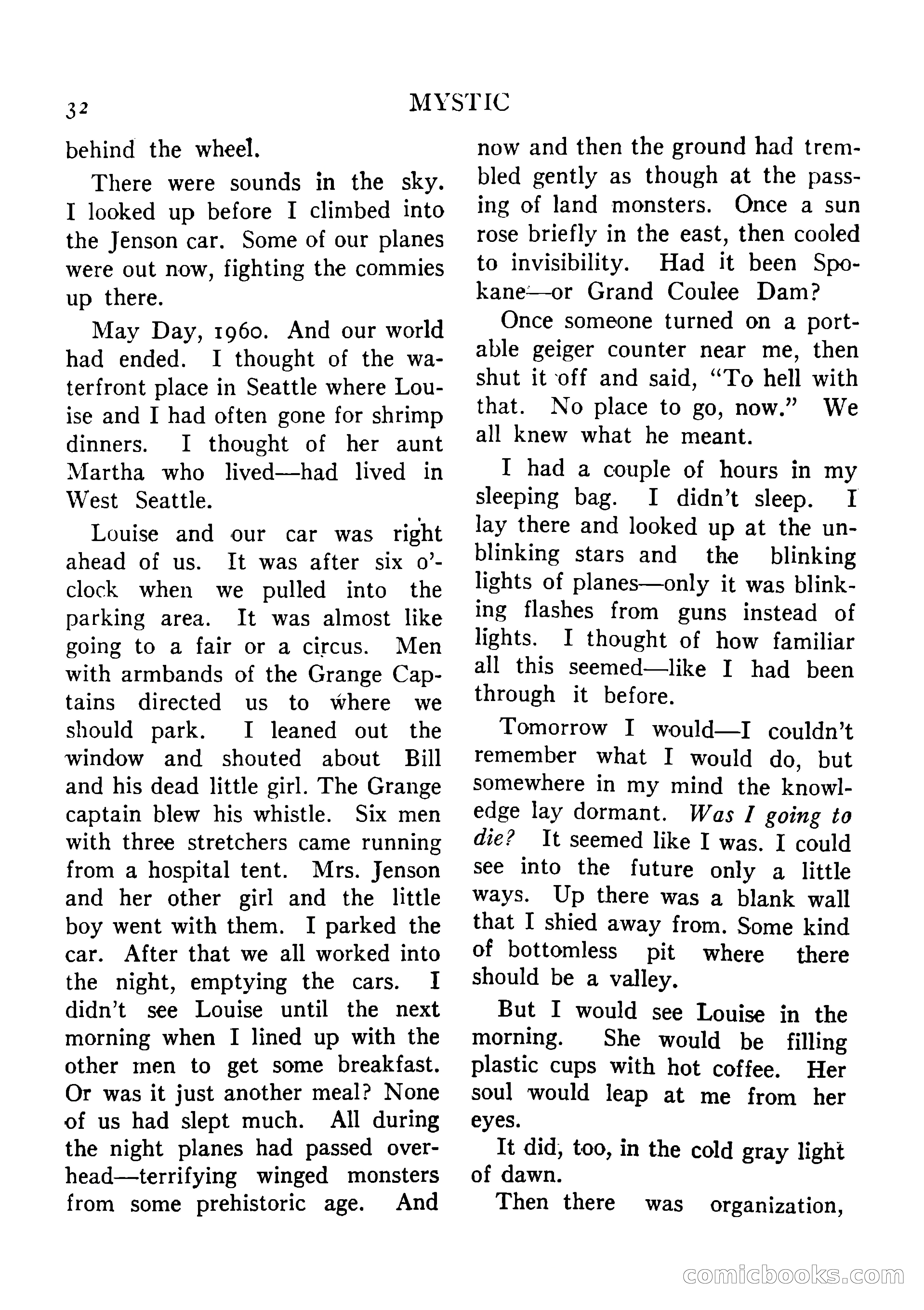 Mystic Magazine, August 1954 — page 32 of 133