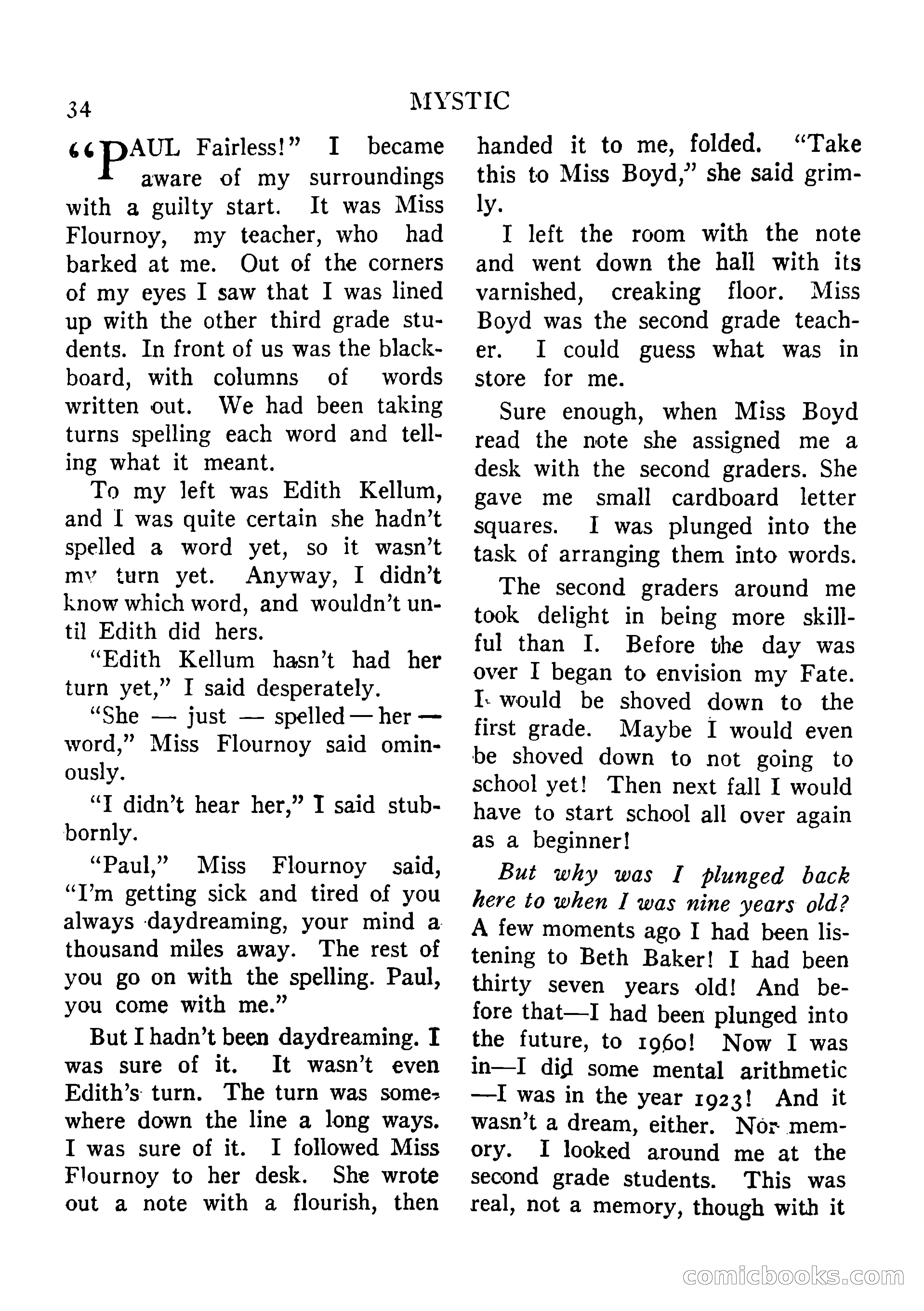 Mystic Magazine, August 1954 — page 34 of 133