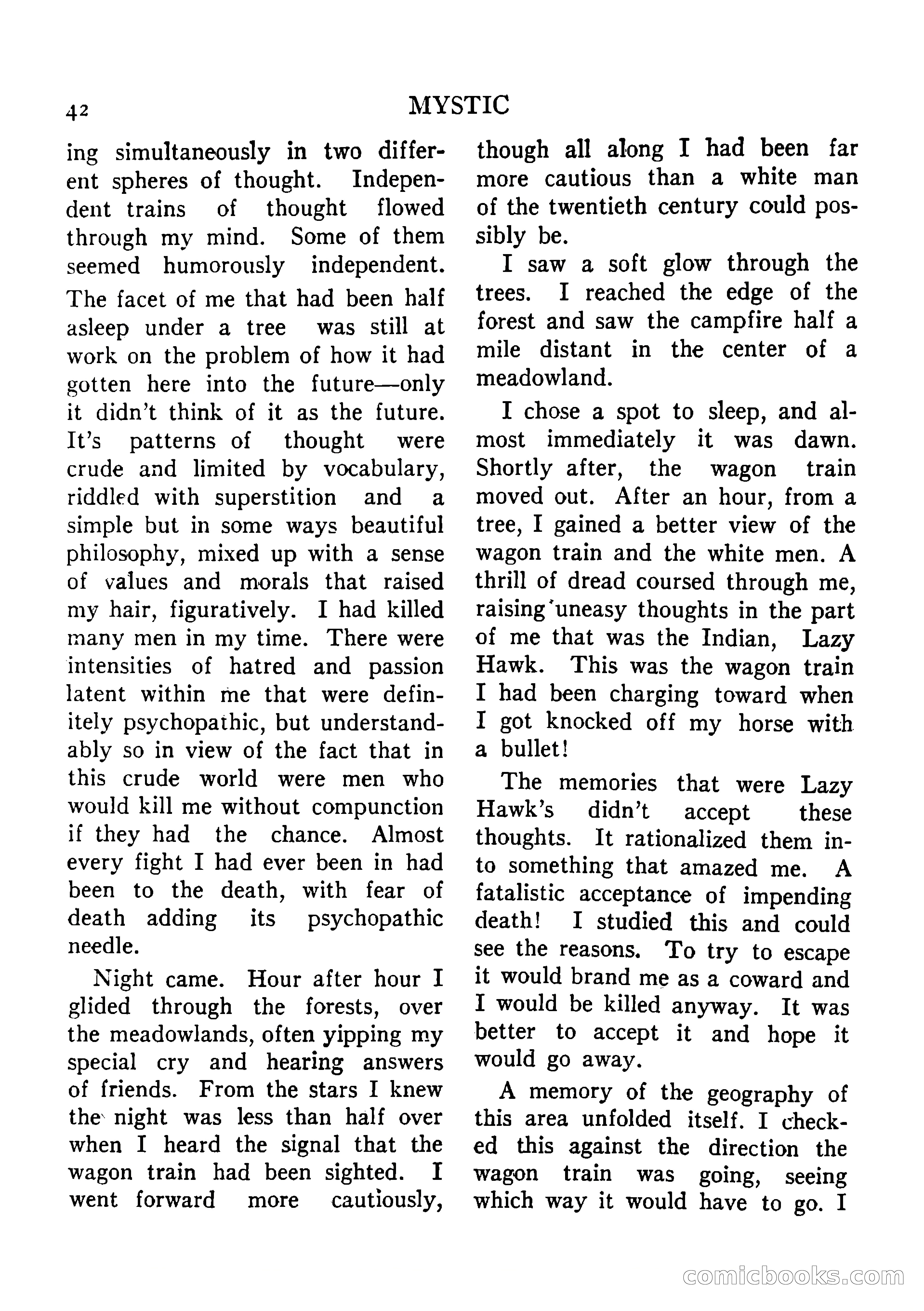 Mystic Magazine, August 1954 — page 42 of 133