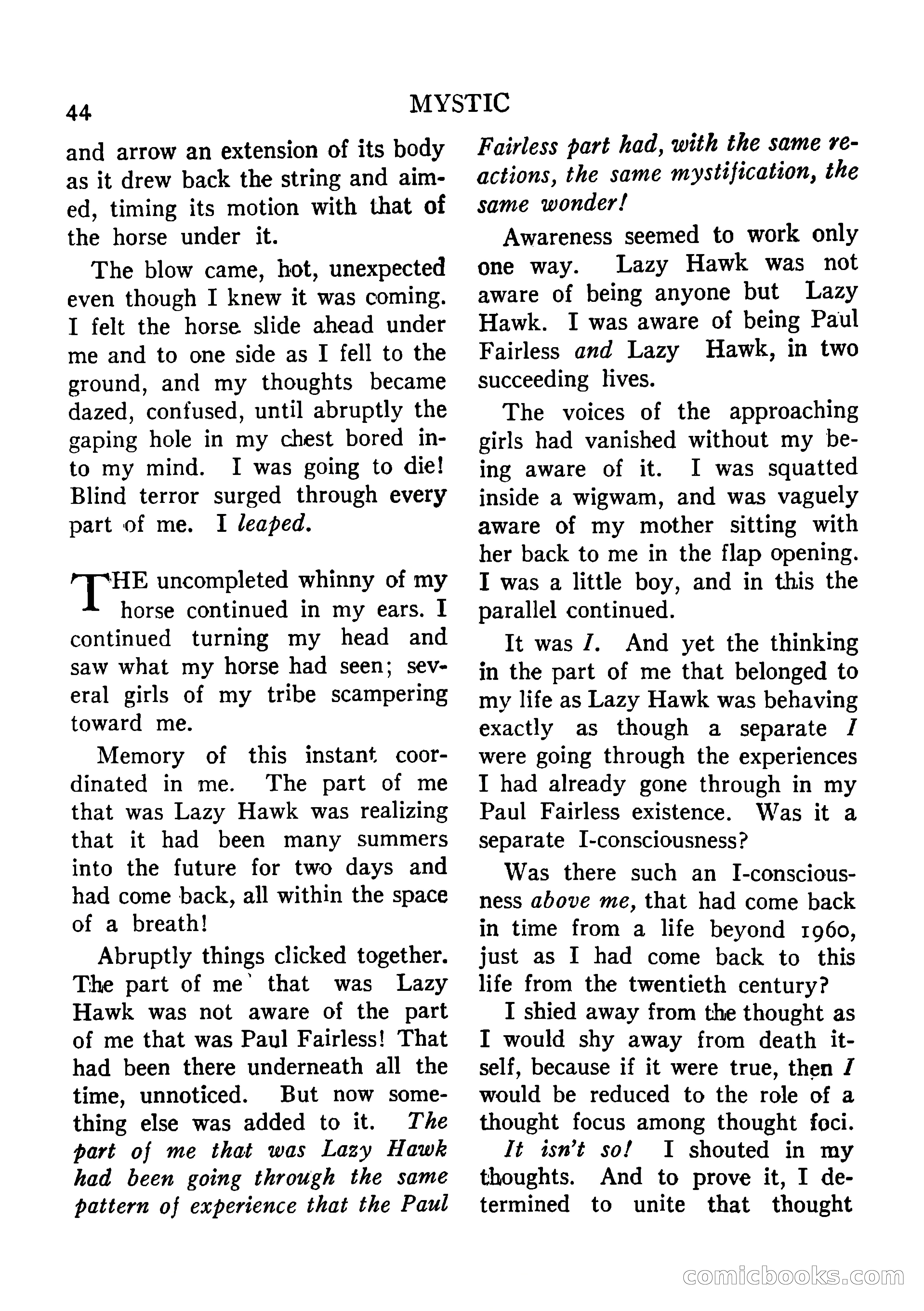 Mystic Magazine, August 1954 — page 44 of 133